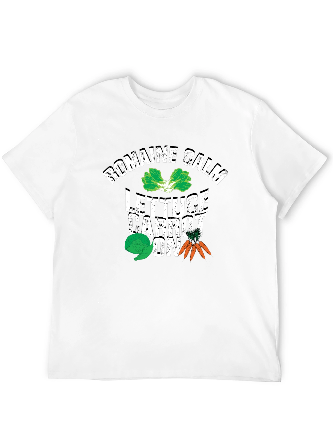 Romaine Calm Lettuce Carrot On Graphic T-Shirt