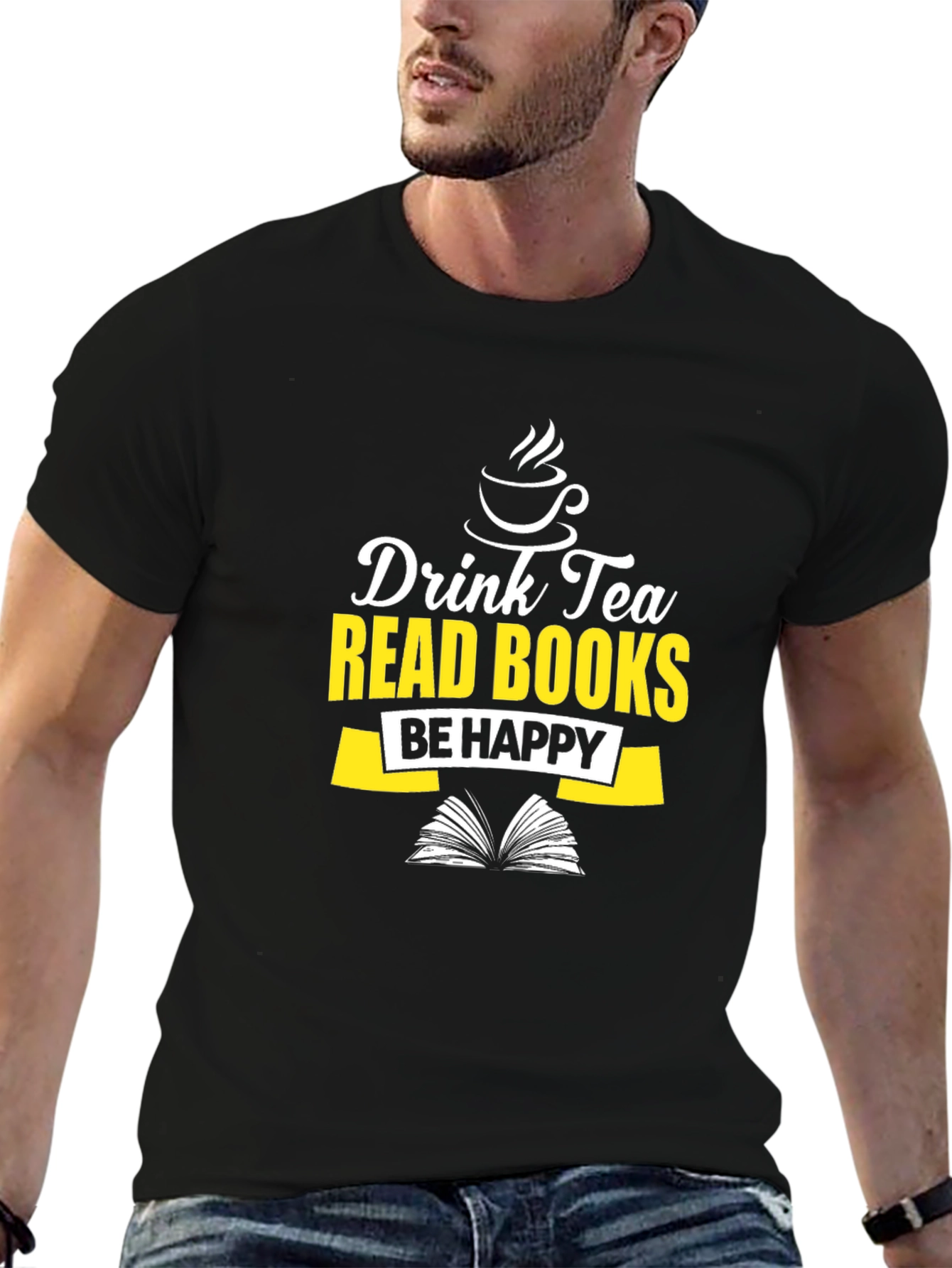 Drink Tea Read Books Graphic Tee