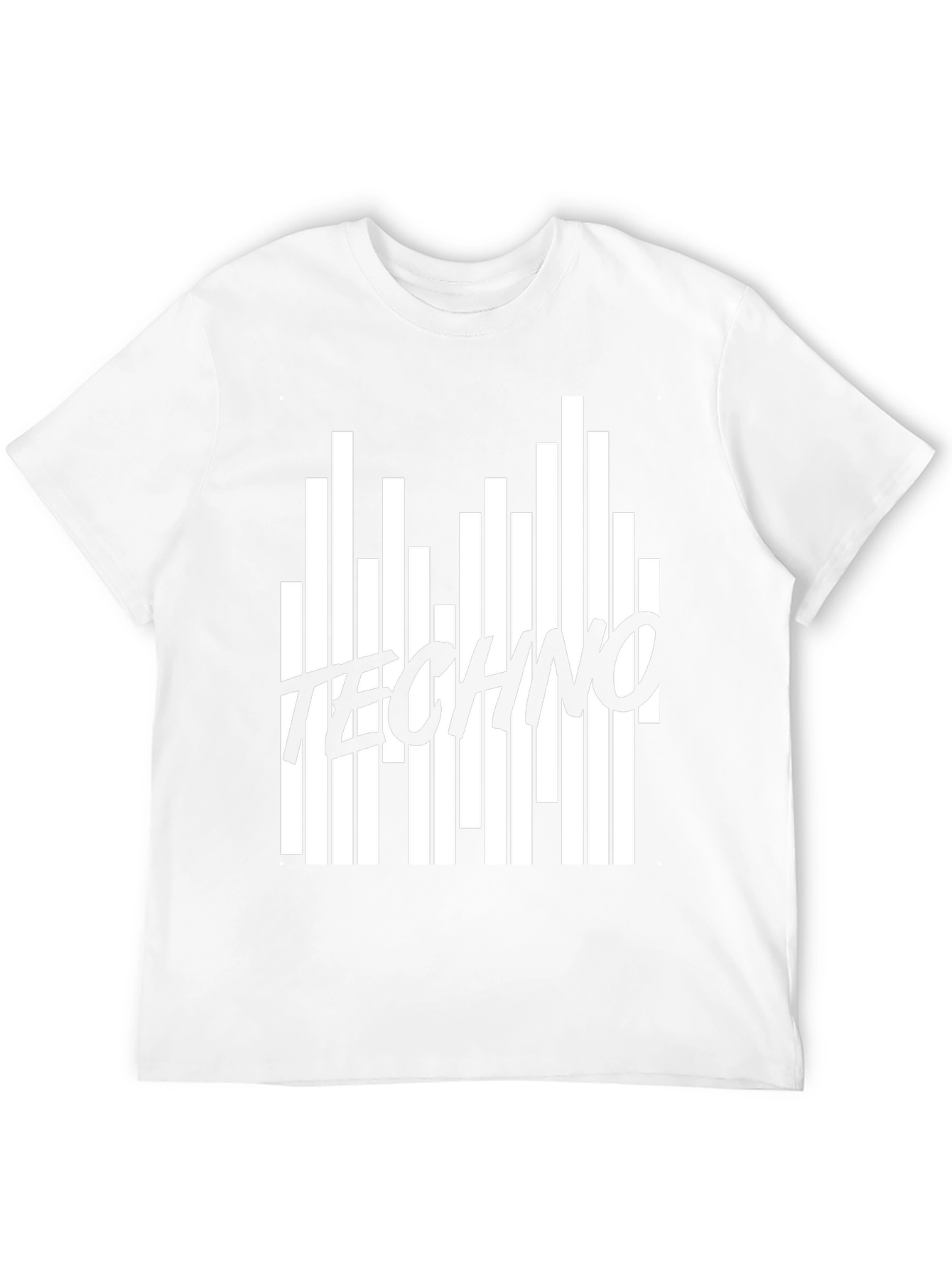 Techno Music Black Graphic T-Shirt