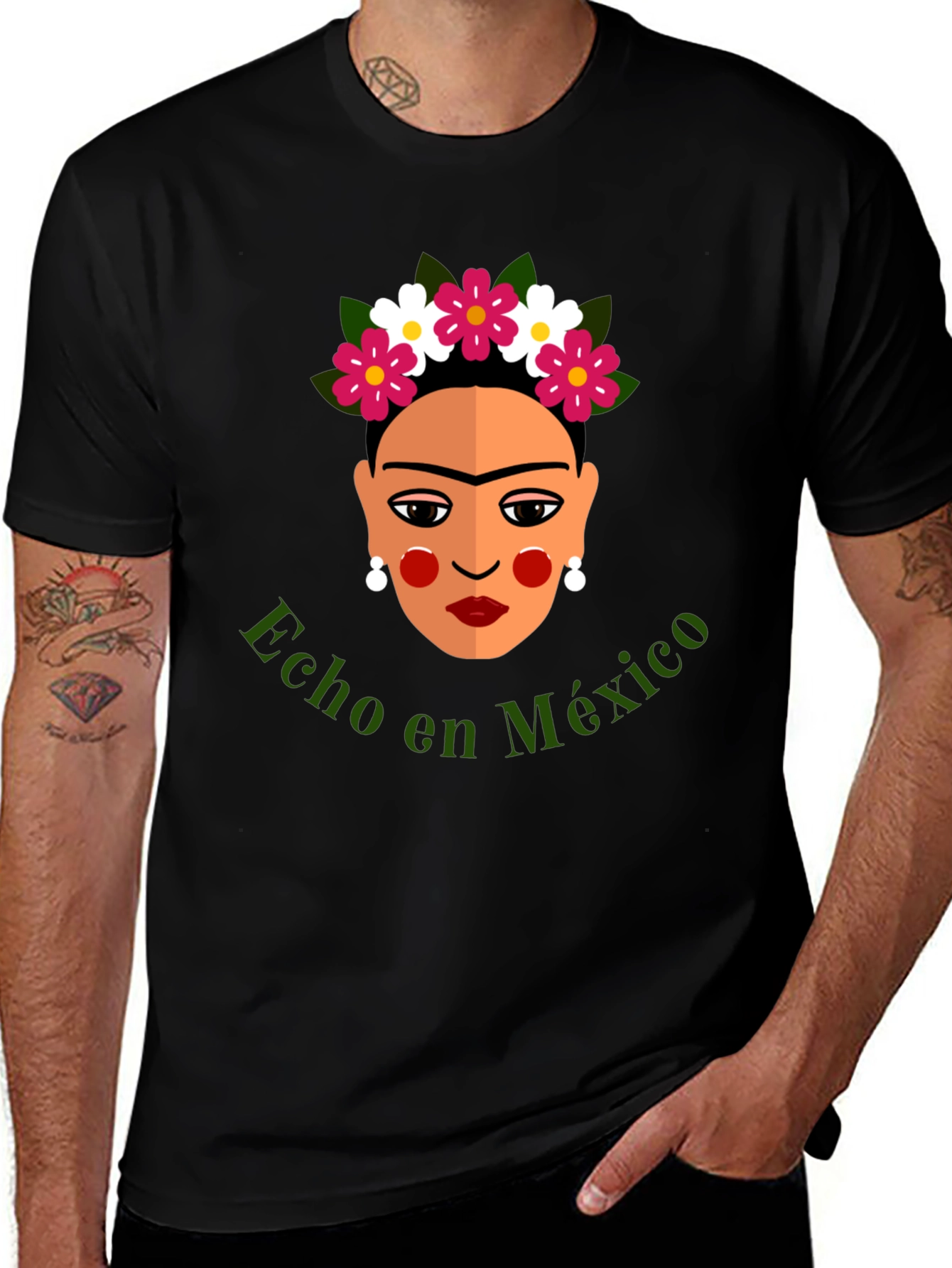 Frida Kahlo Hecho en Mexico Graphic T-Shirt