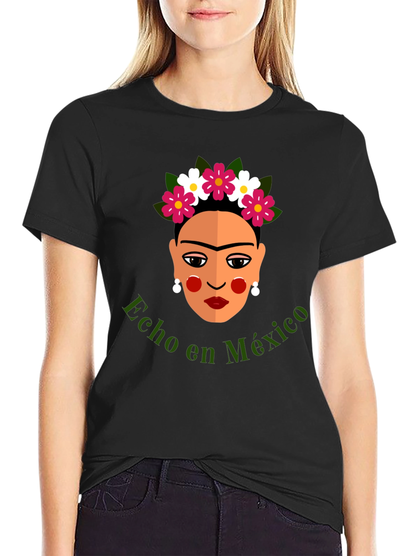 Frida Kahlo Hecho en Mexico Graphic T-Shirt
