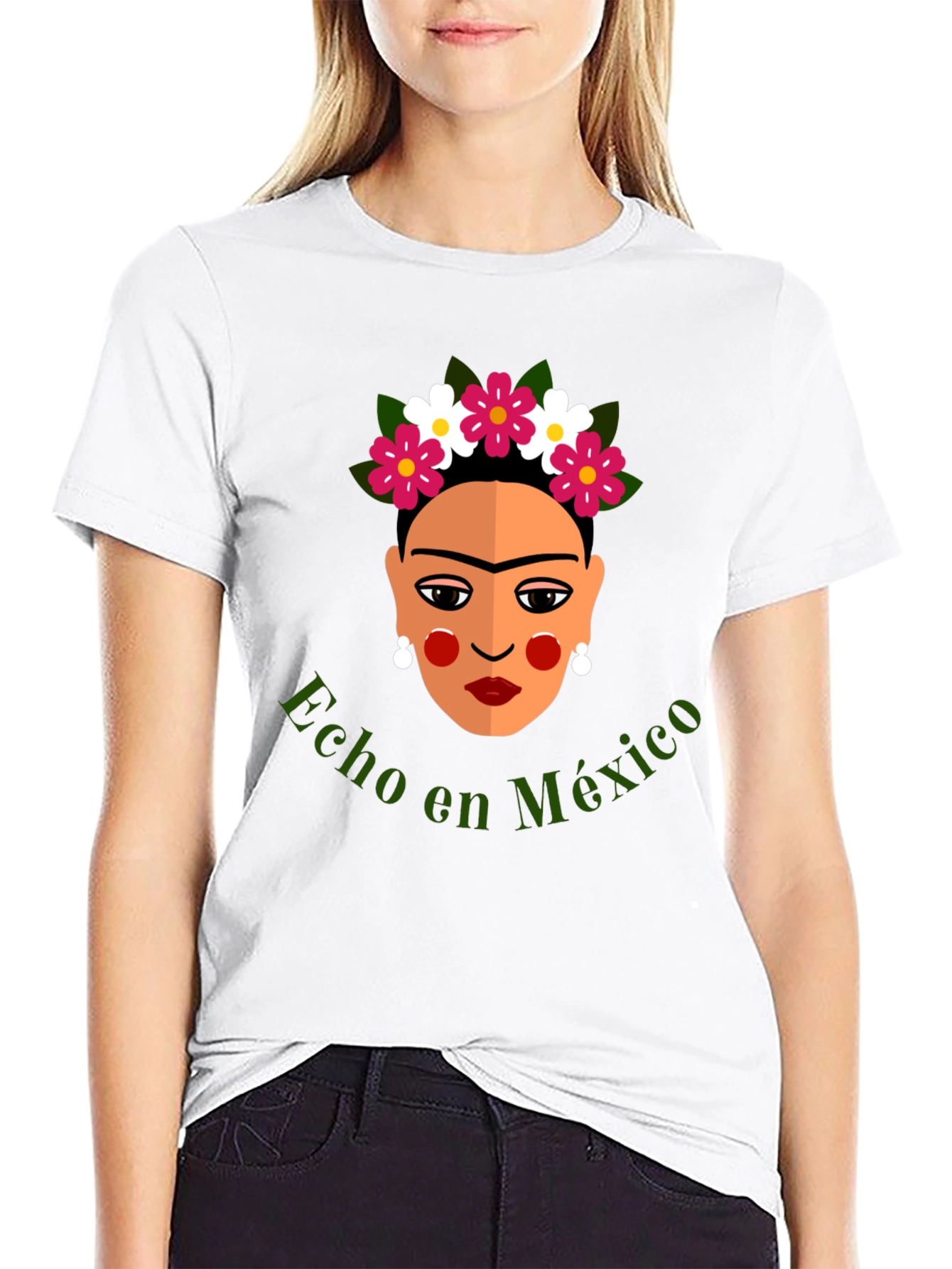 Frida Kahlo Hecho en Mexico Graphic T-Shirt