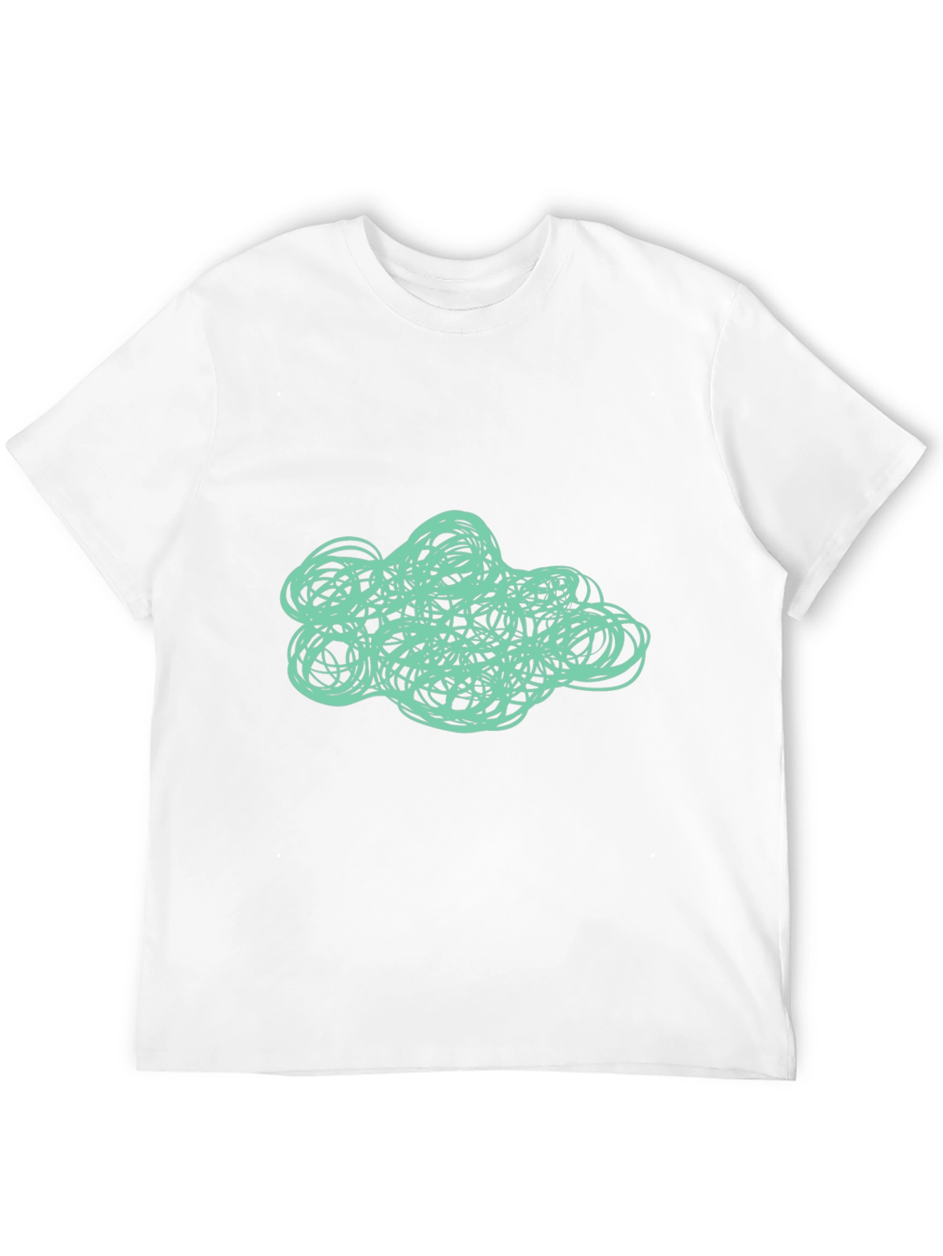 Abstract Scribble Graphic Tee - Modern Art Shirt