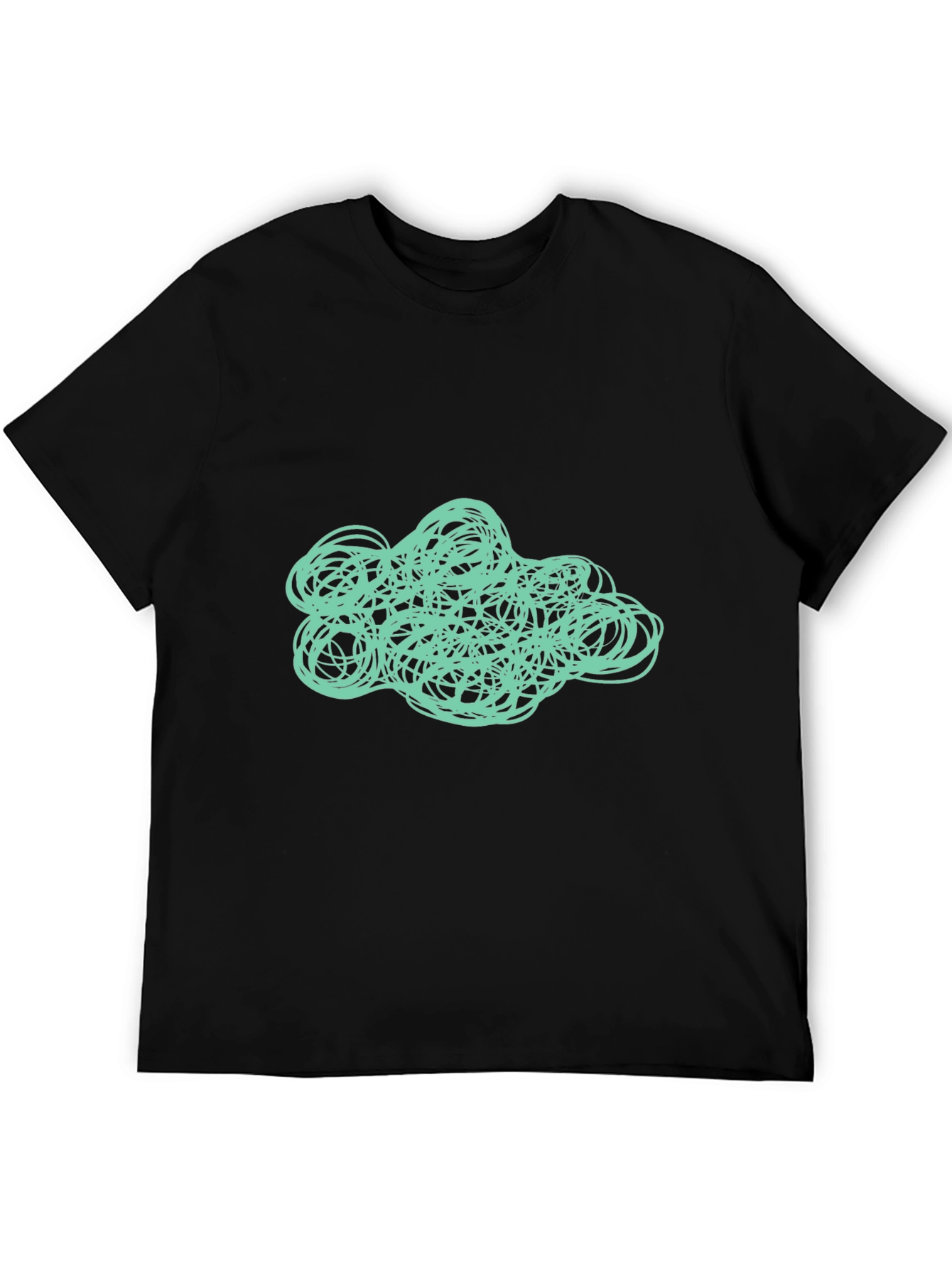 Abstract Scribble Graphic Tee - Modern Art Shirt