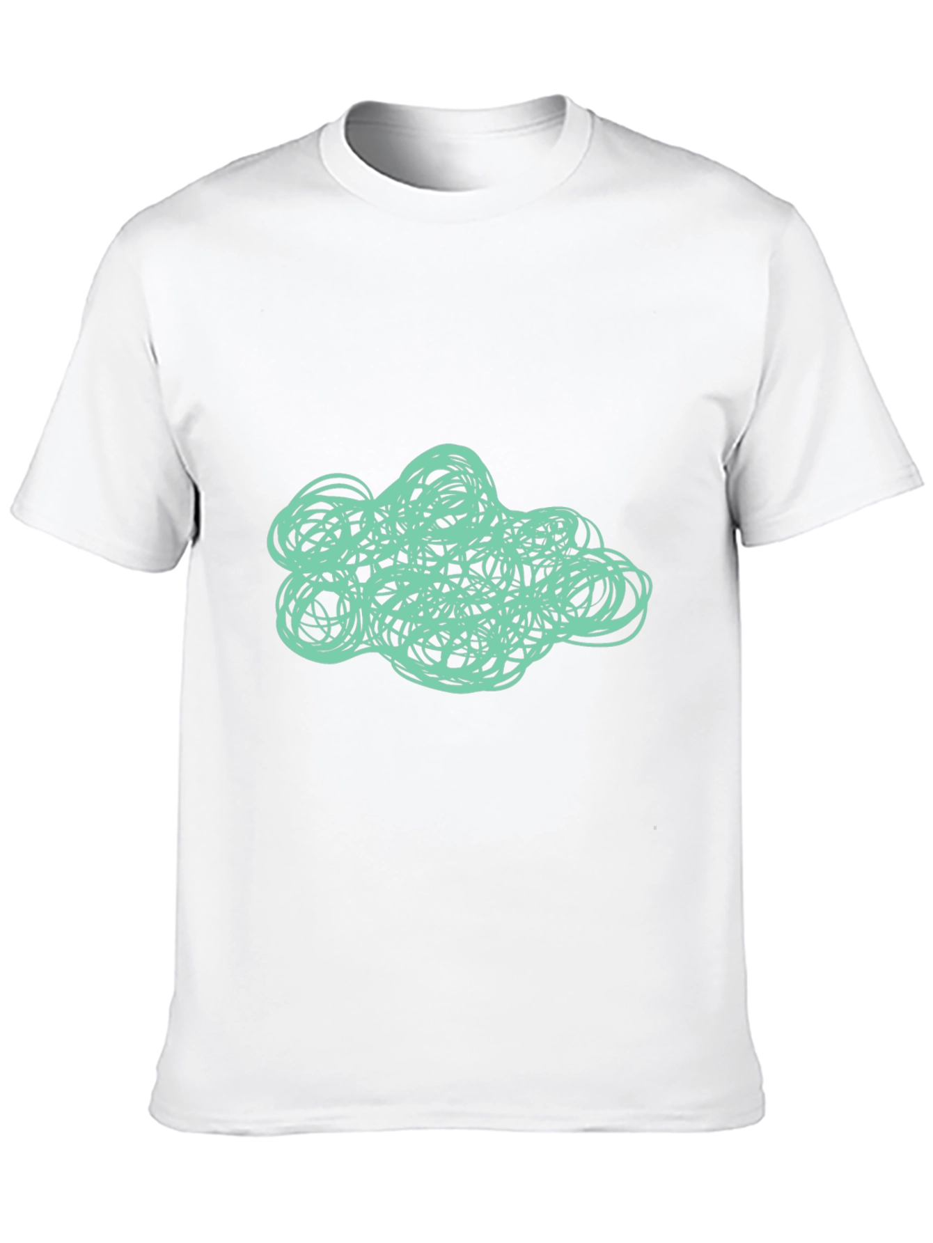 Abstract Scribble Graphic Tee - Modern Art Shirt