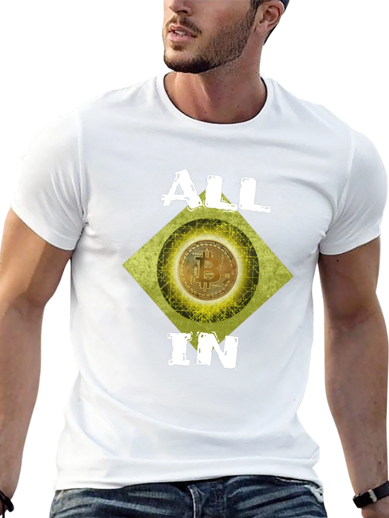 Bitcoin Crypto ALL IN Graphic Tee