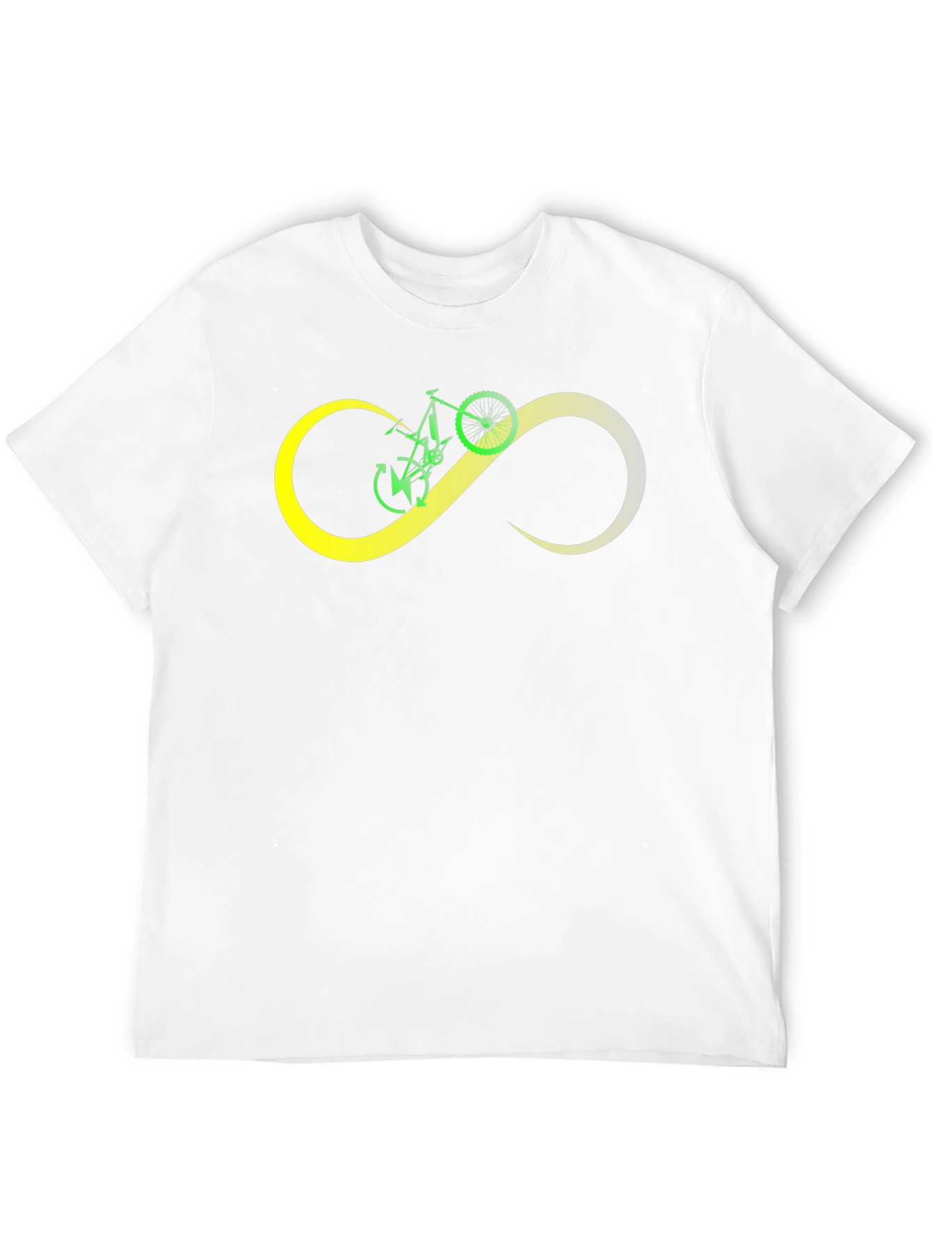 Bike Infinity Loop Graphic Black T-Shirt