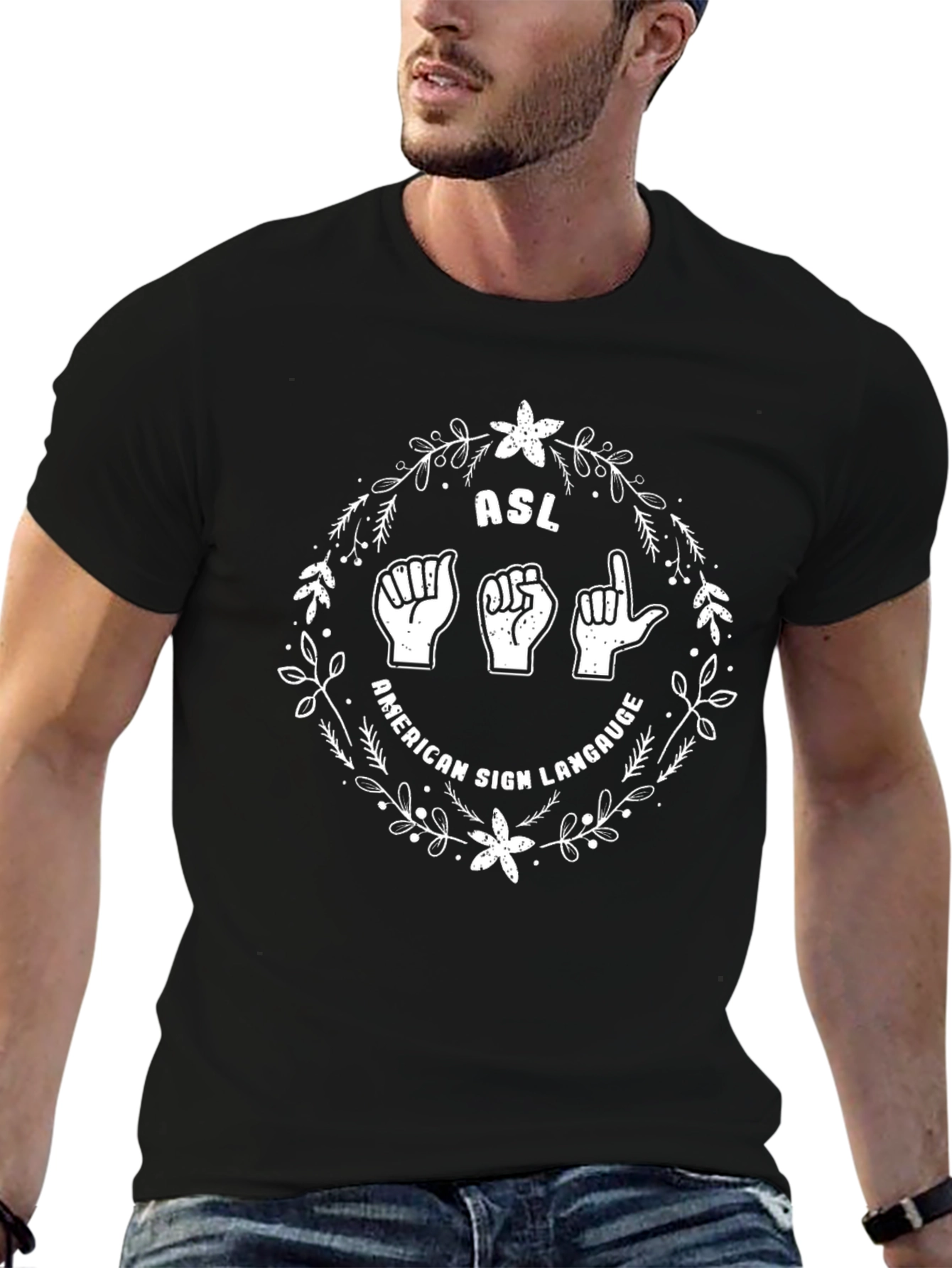 ASL American Sign Language Graphic Tee