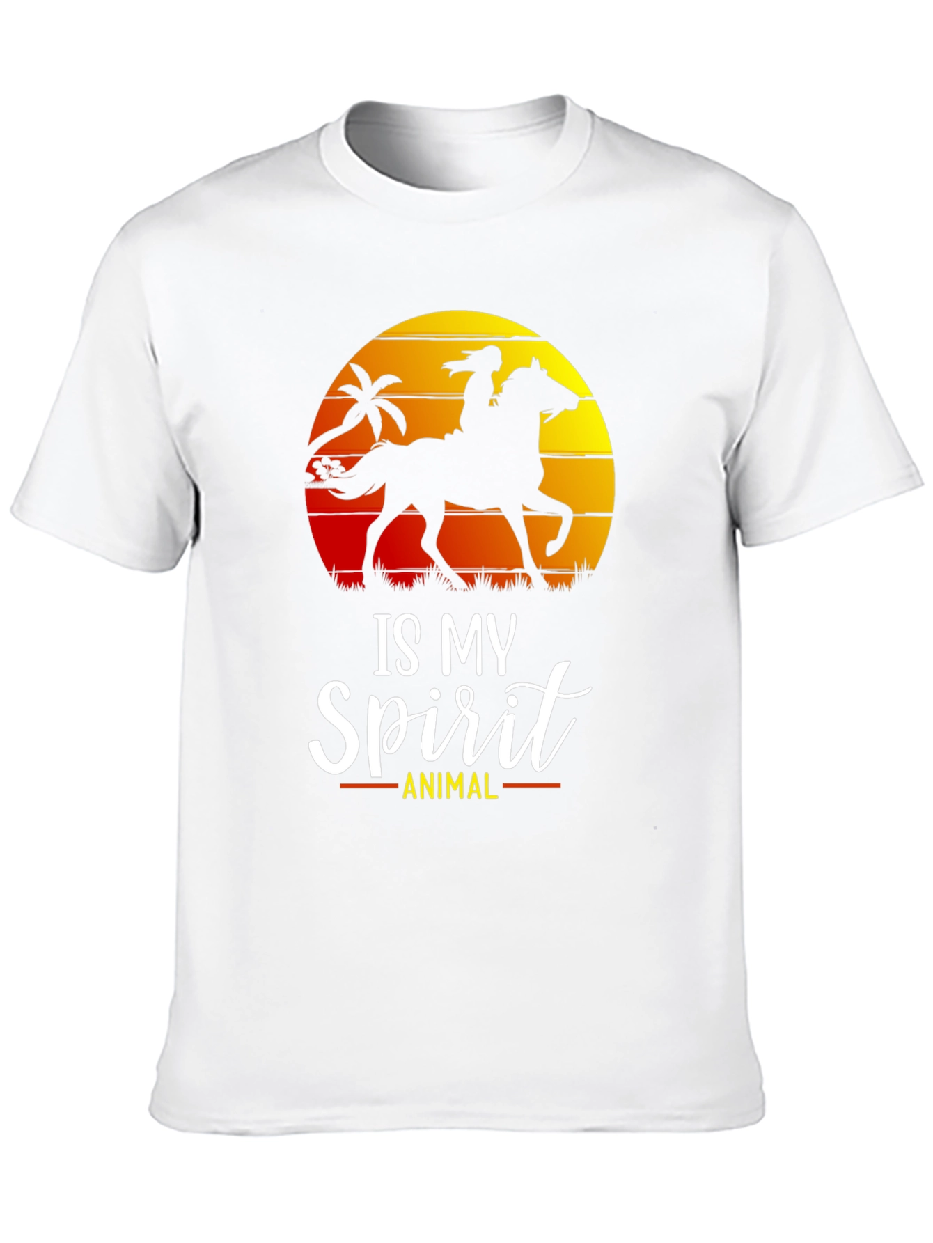 Horse Spirit Animal T-Shirt | Equestrian Silhouette Tee