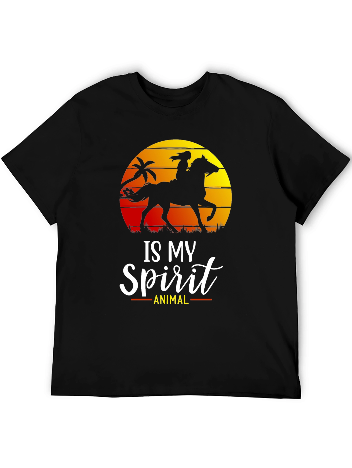 Horse Spirit Animal T-Shirt | Equestrian Silhouette Tee