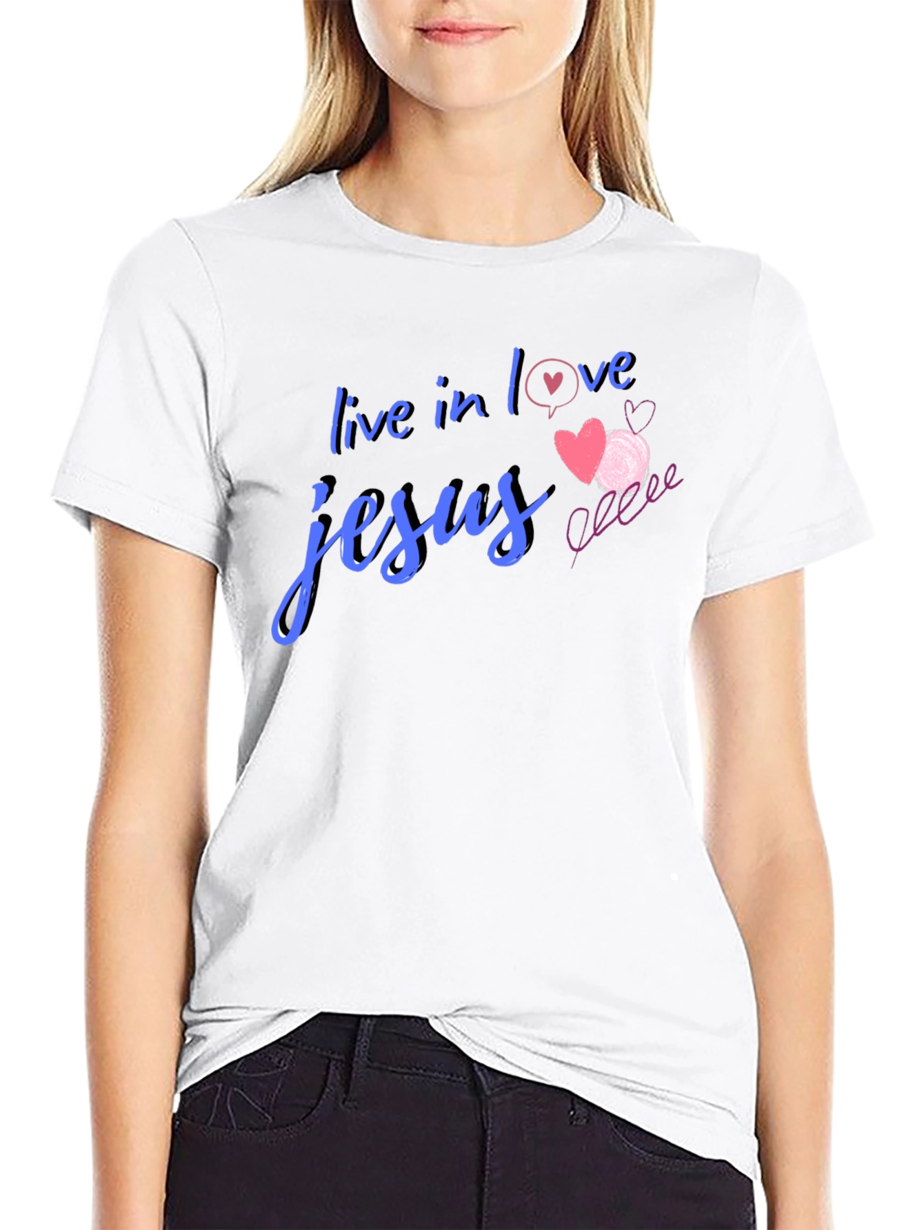 Live in Love Jesus T-Shirt - Christian Apparel