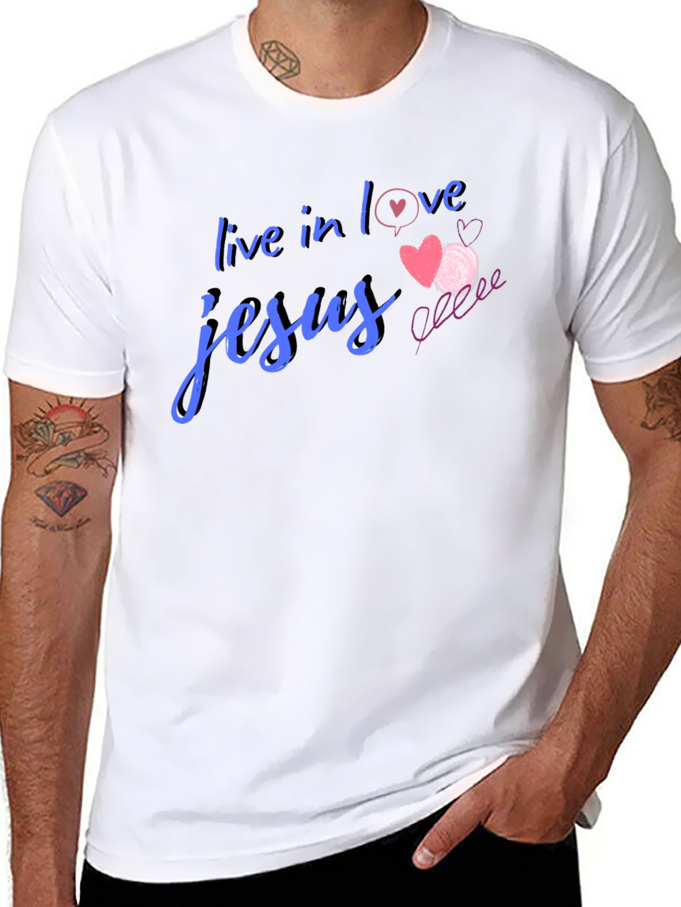 Live in Love Jesus T-Shirt - Christian Apparel