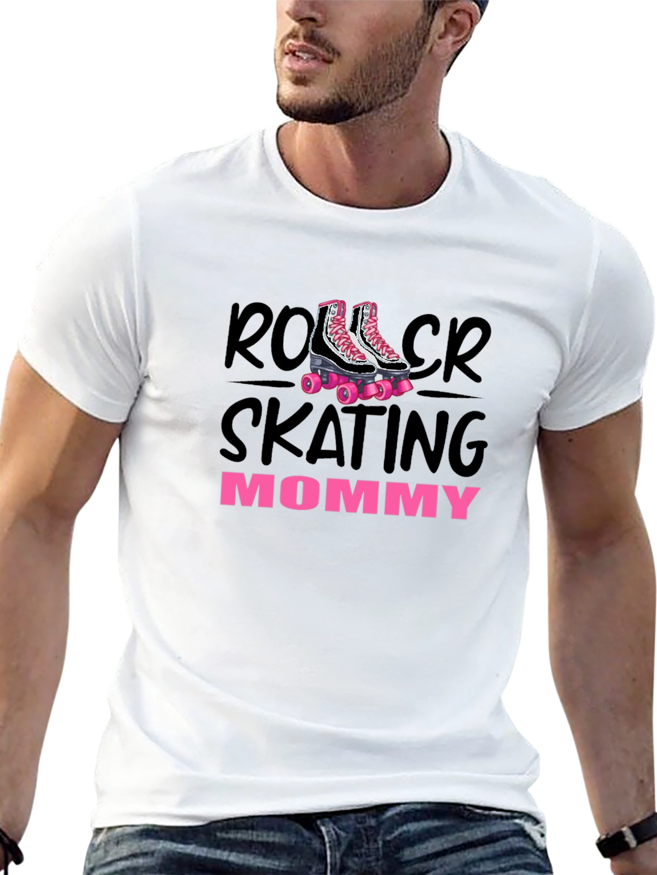 Roller Skating Mommy T-Shirt Black