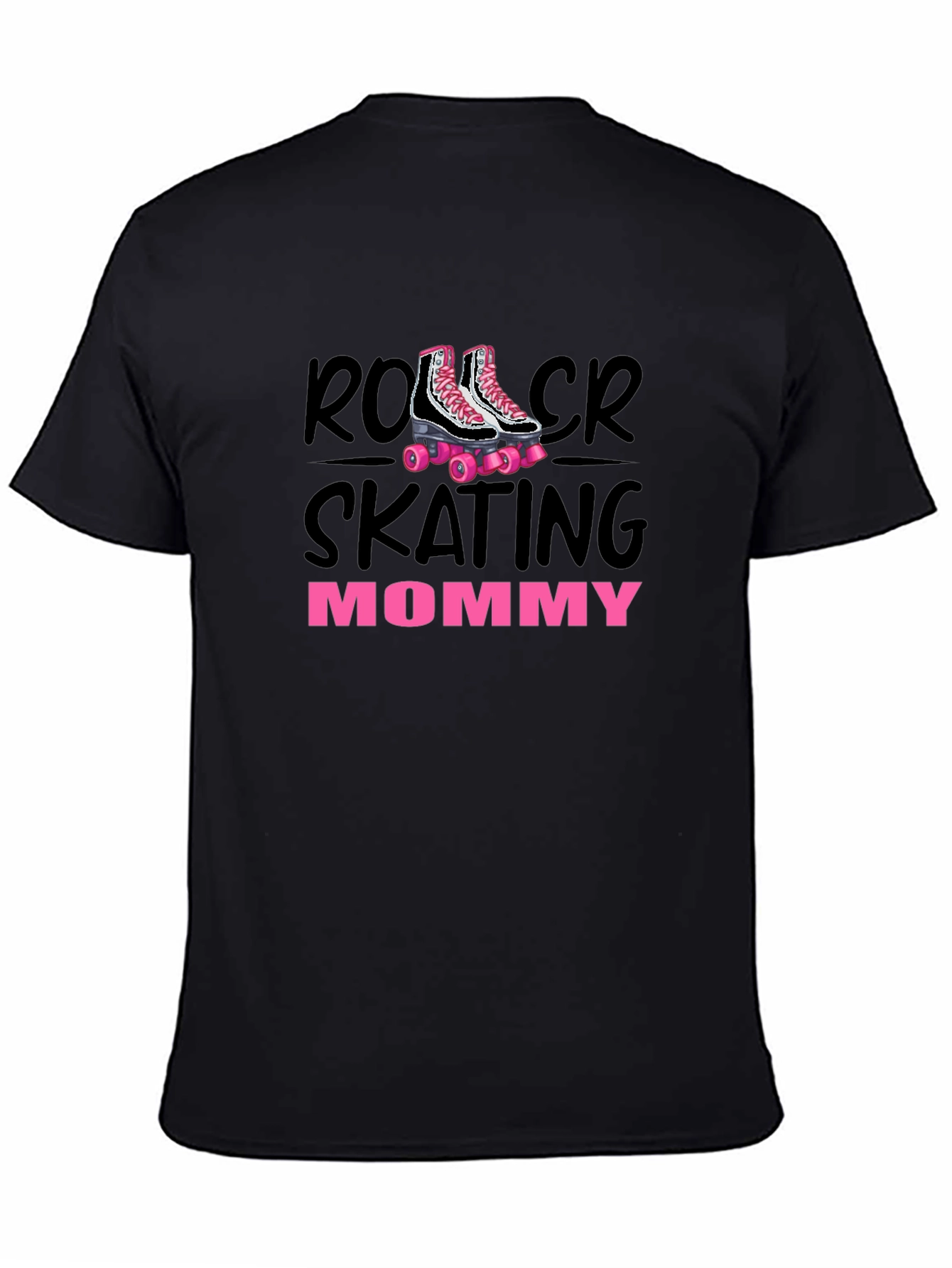 Roller Skating Mommy T-Shirt Black