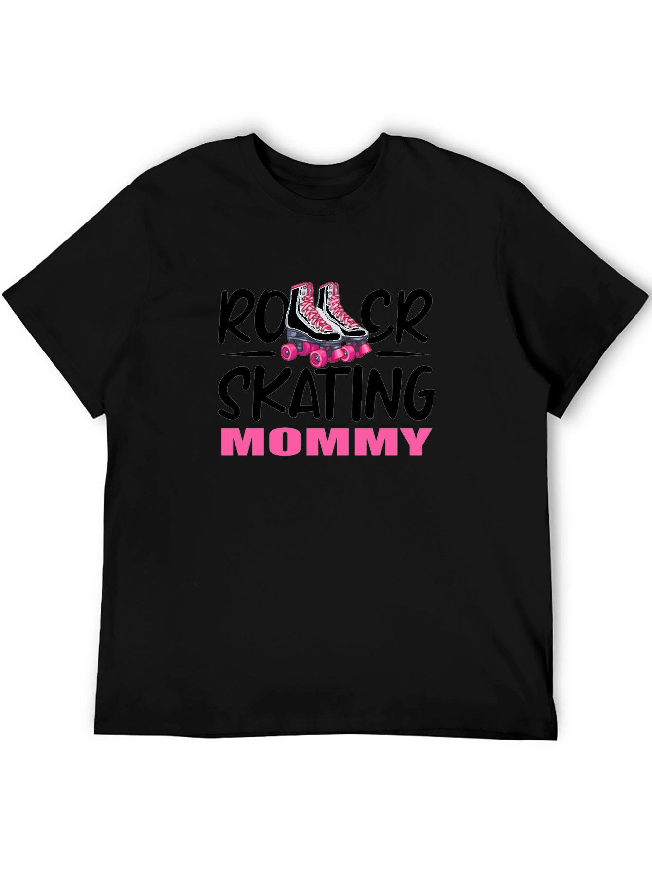 Roller Skating Mommy T-Shirt Black