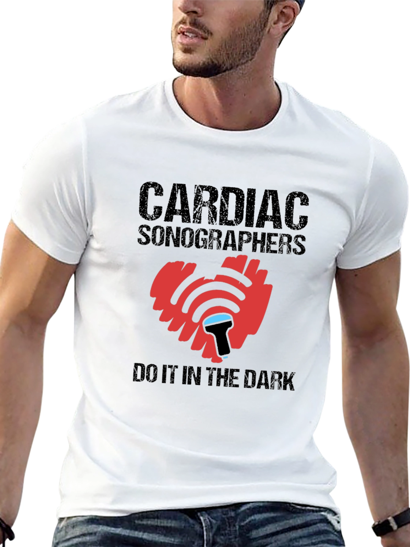 Cardiac Sonographer T-Shirt Heart Ultrasound Tee