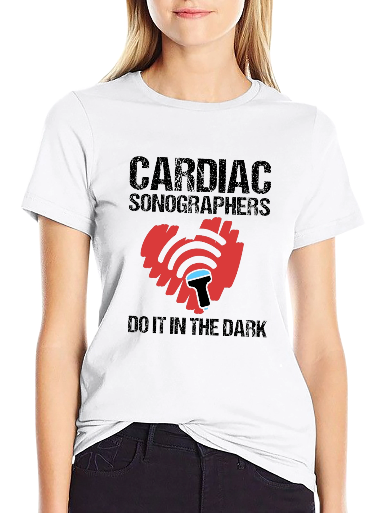 Cardiac Sonographer T-Shirt Heart Ultrasound Tee