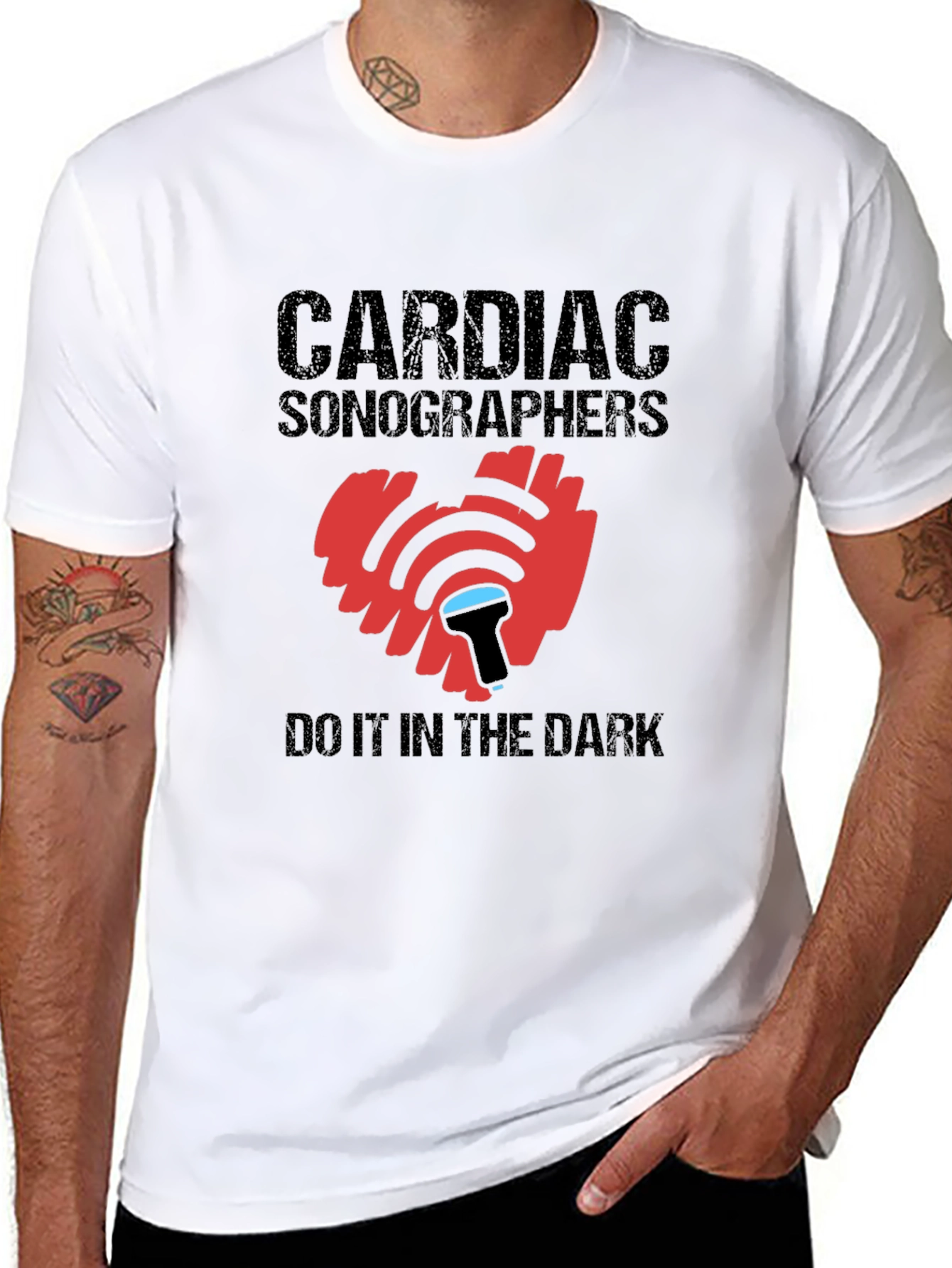 Cardiac Sonographer T-Shirt Heart Ultrasound Tee