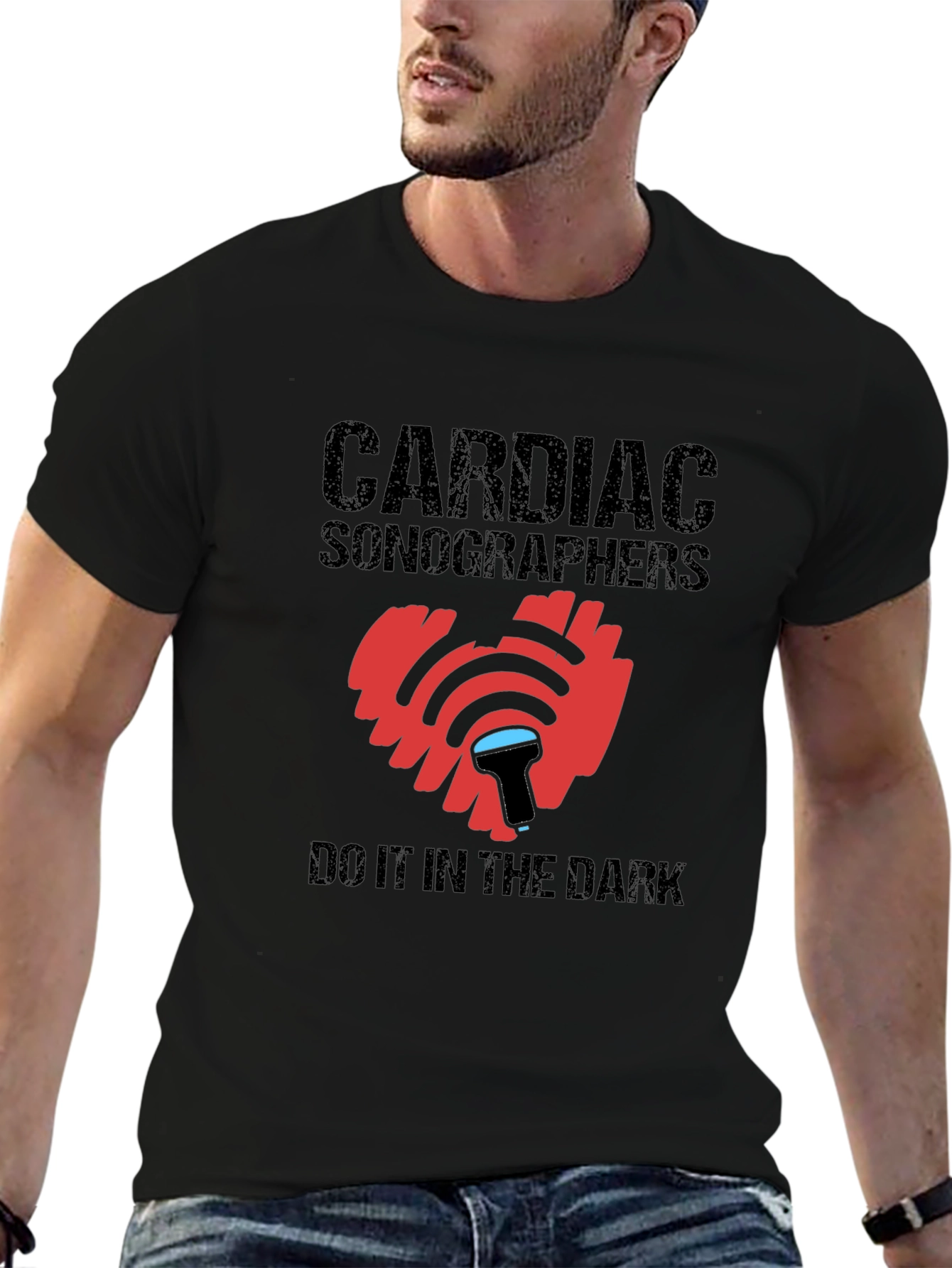 Cardiac Sonographer T-Shirt Heart Ultrasound Tee