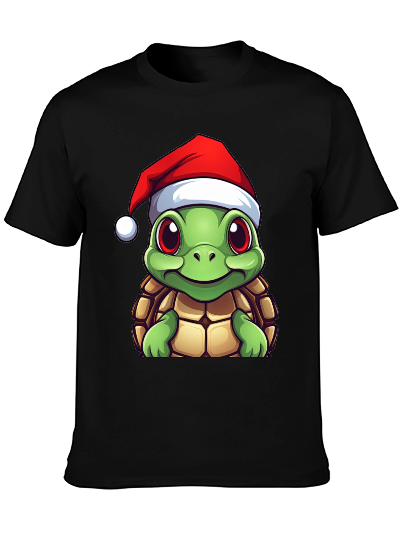 Festive Turtle Graphic Tee - Holiday Edition