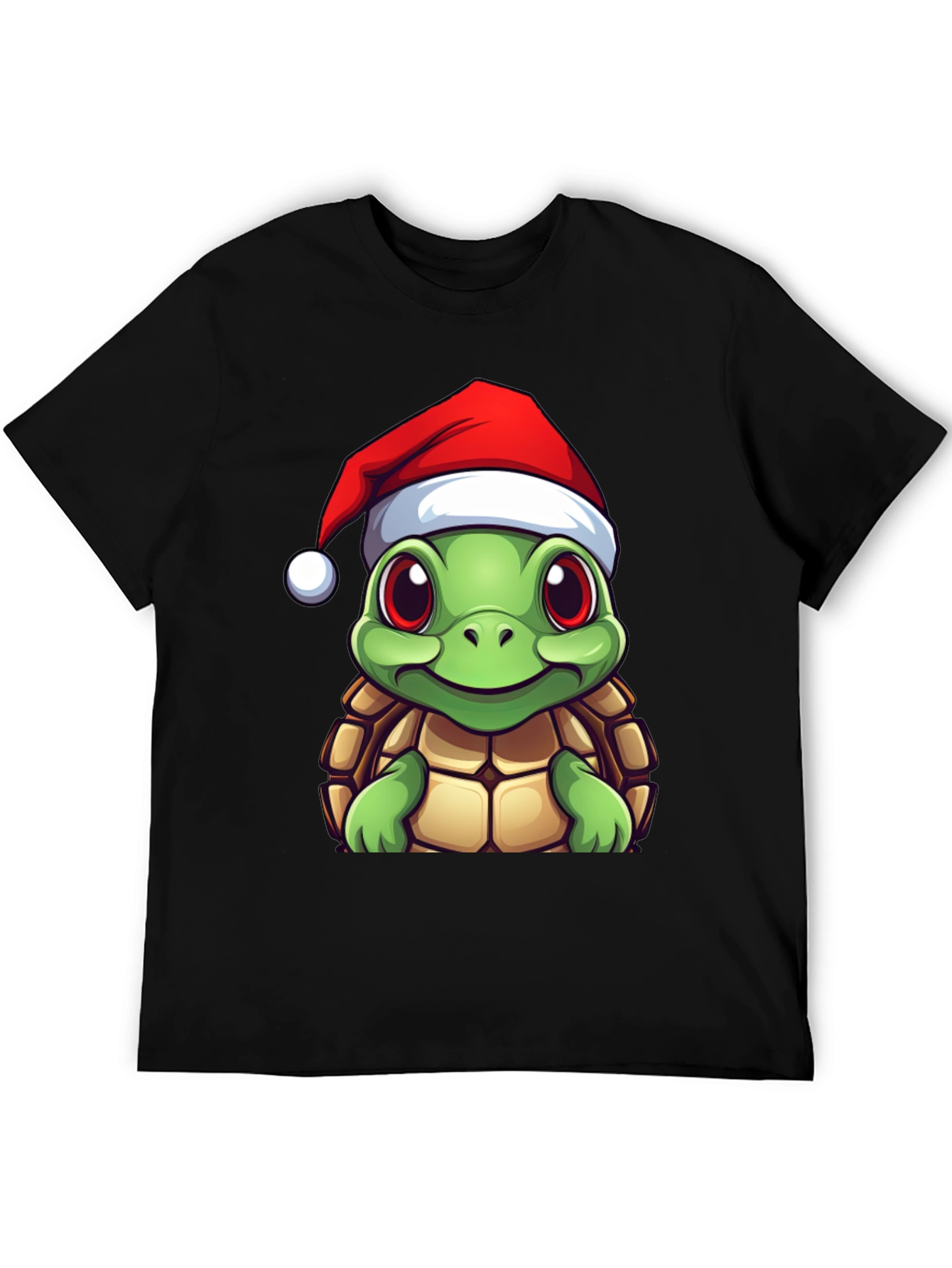 Festive Turtle Graphic Tee - Holiday Edition