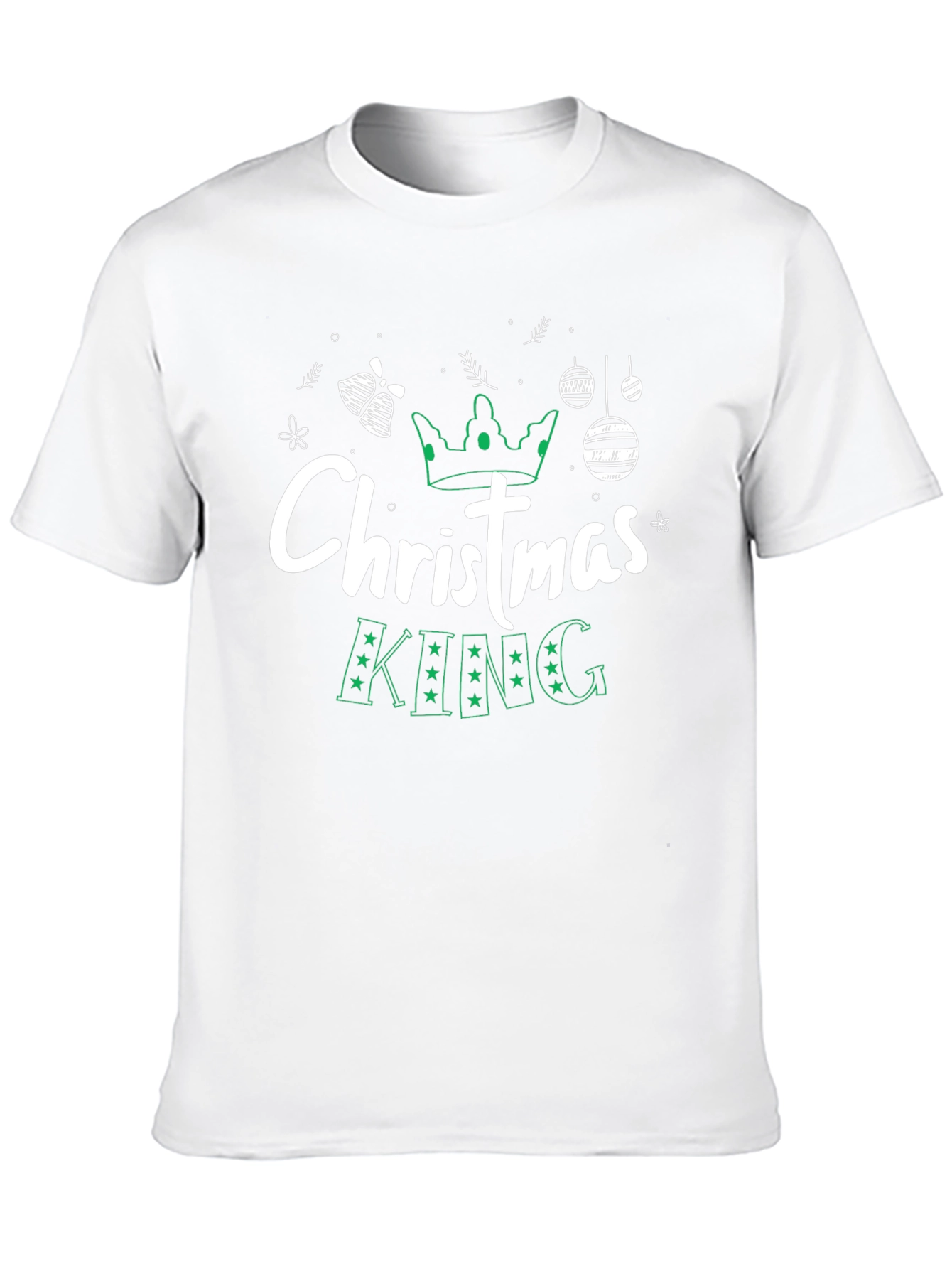 Christmas King Black Graphic Tee