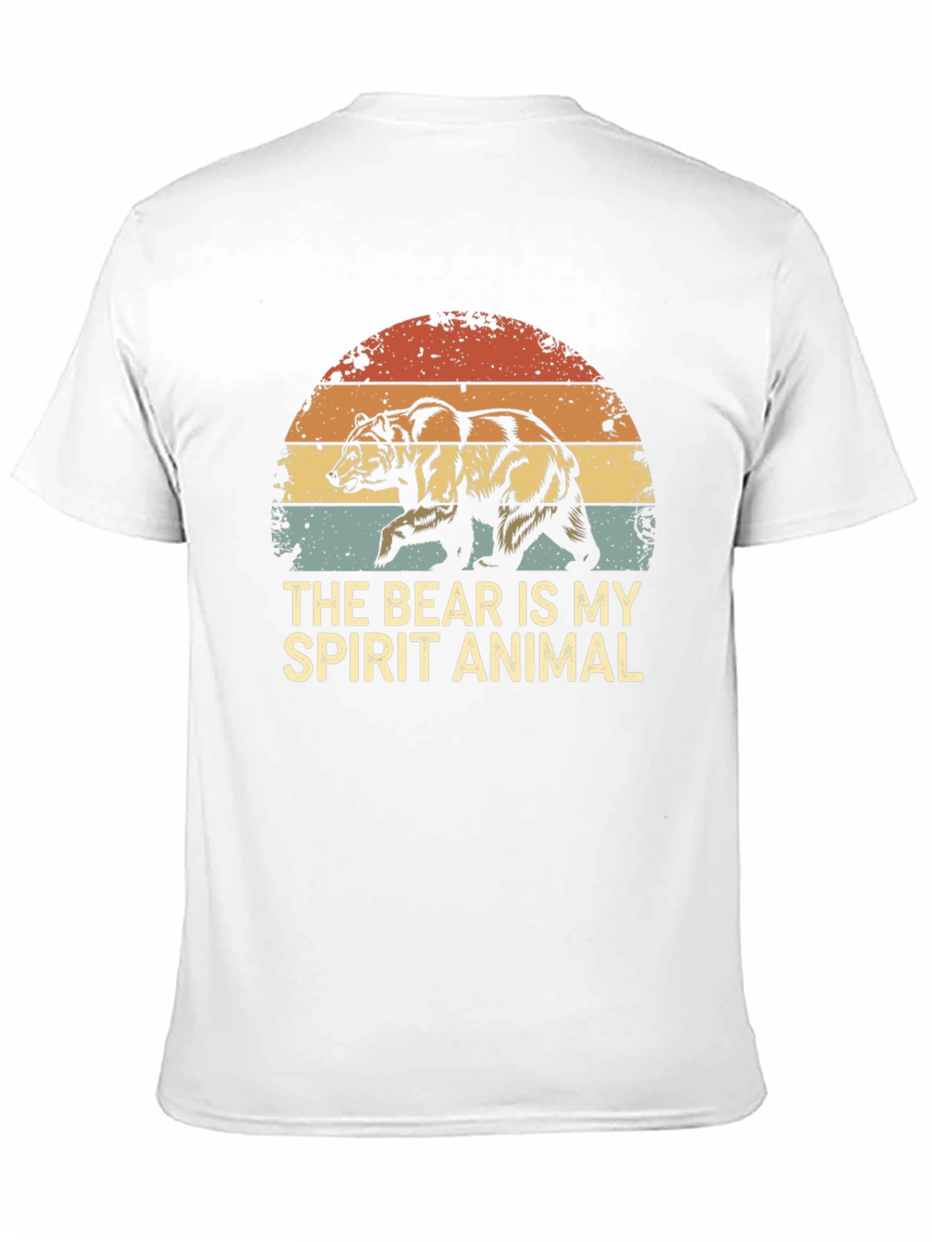Bear Spirit Animal Graphic Tee - Retro Style