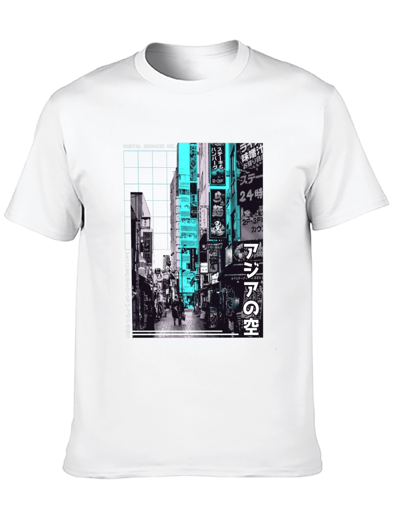 Urban Streetwear T-Shirt - Tokyo Cityscape Graphic Tee