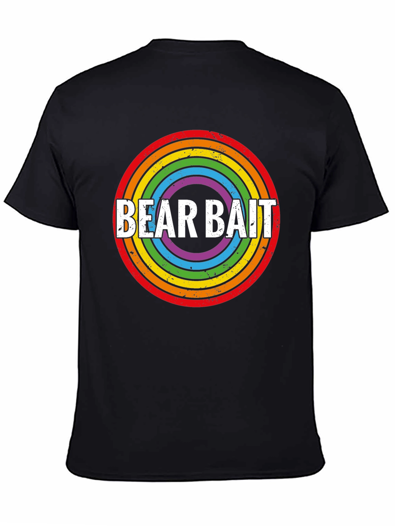 Bear Bait Rainbow Circle Graphic T-Shirt