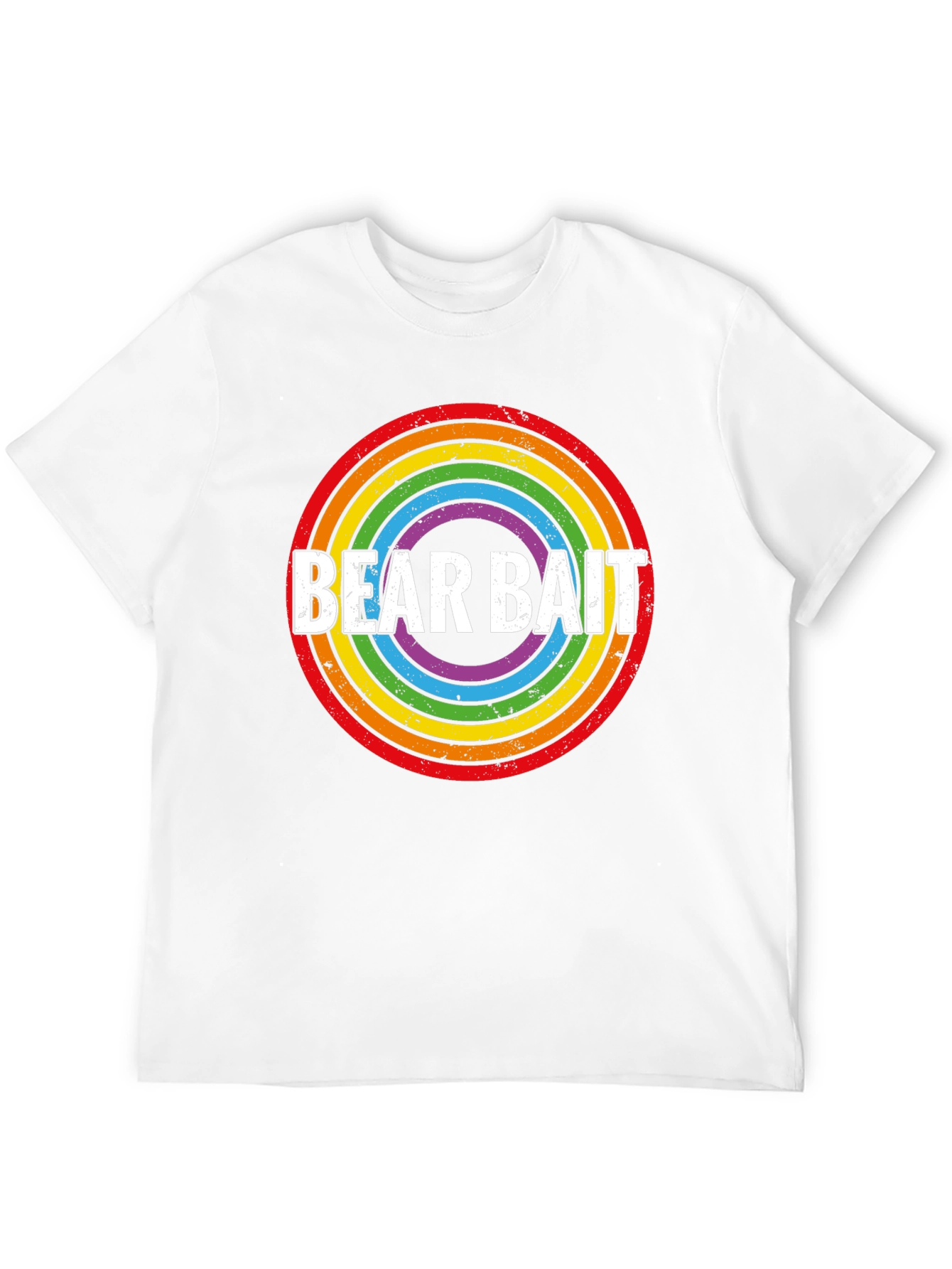 Bear Bait Rainbow Circle Graphic T-Shirt
