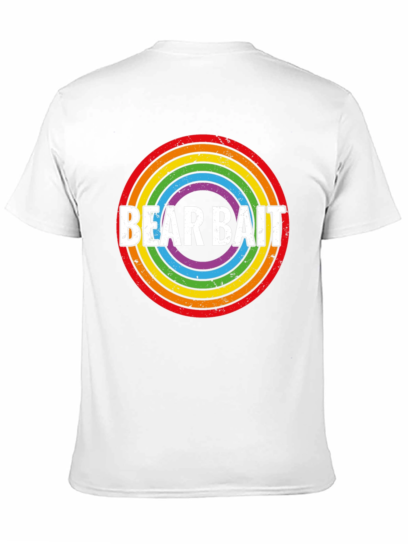 Bear Bait Rainbow Circle Graphic T-Shirt