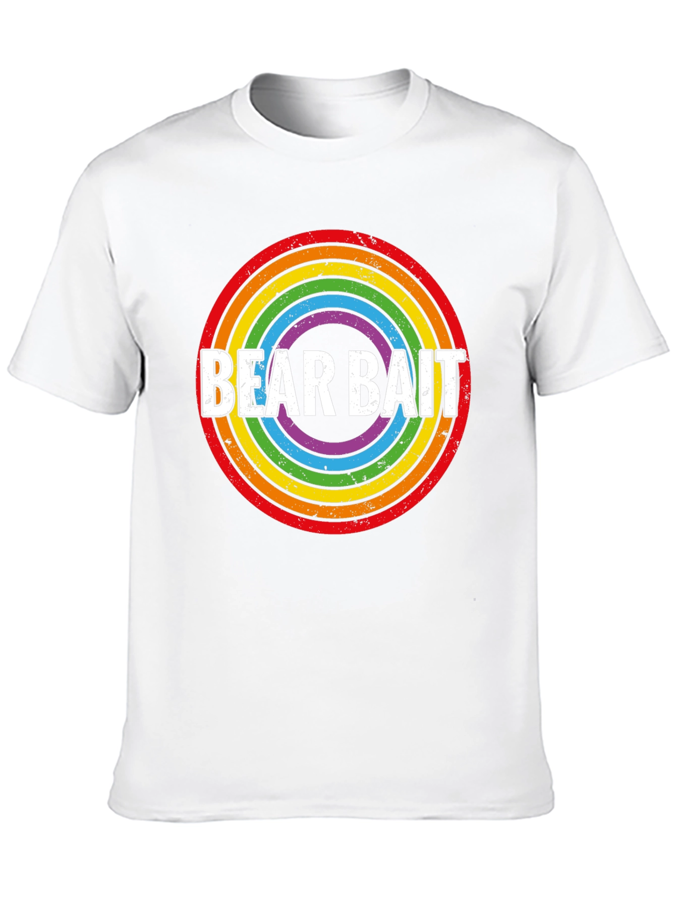 Bear Bait Rainbow Circle Graphic T-Shirt