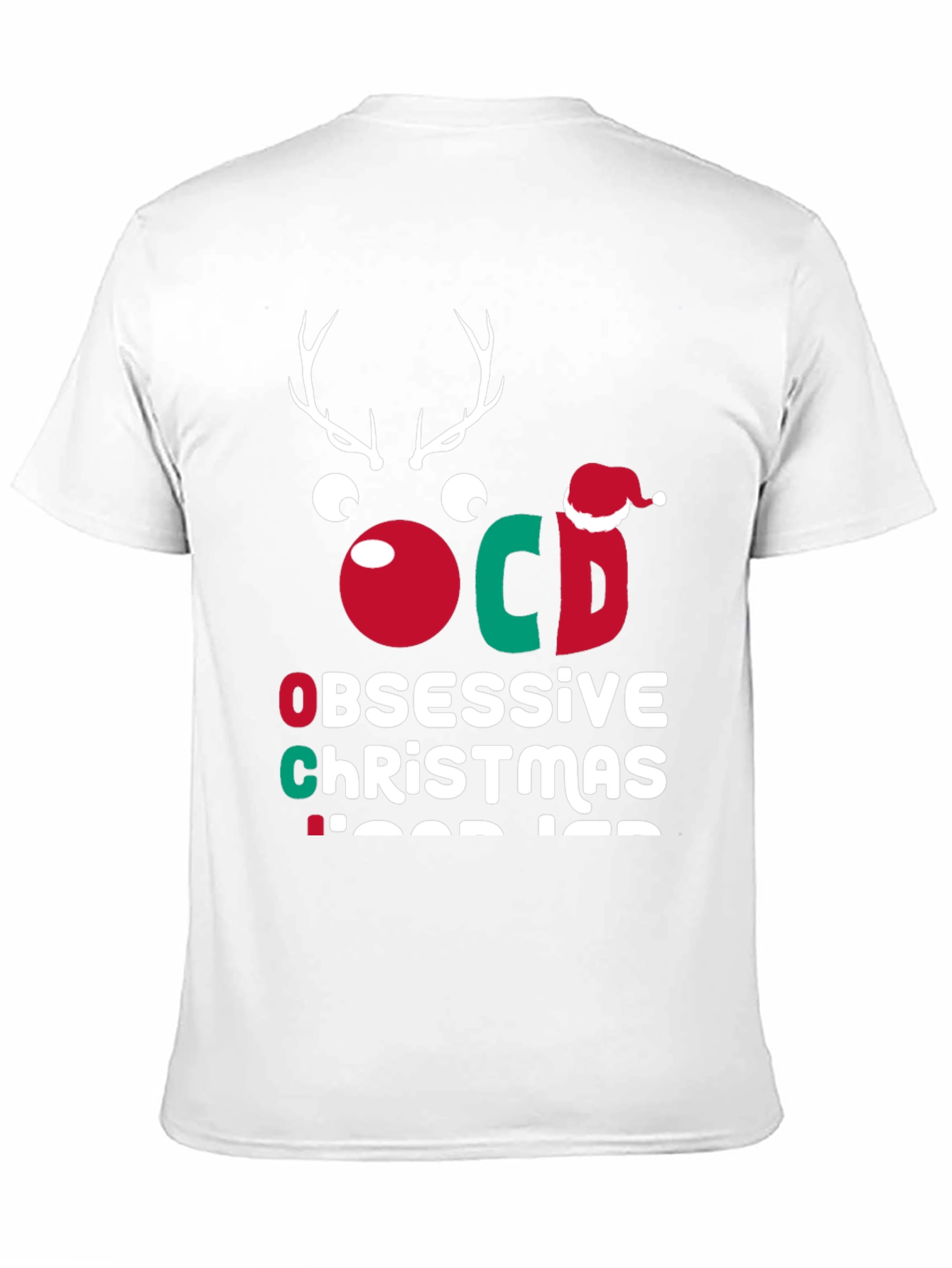 OCD Obsessive Christmas Disorder Funny Tee