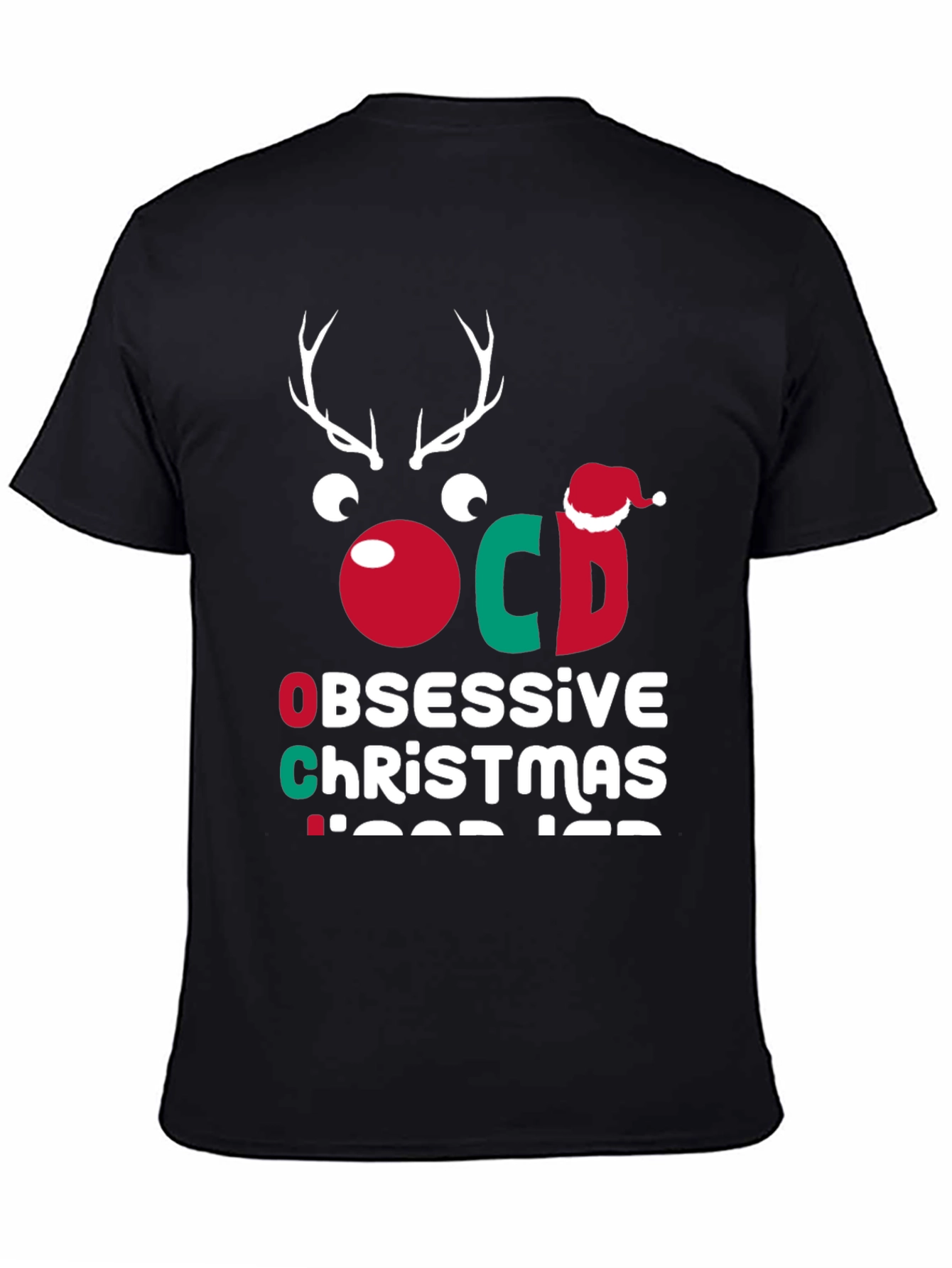 OCD Obsessive Christmas Disorder Funny Tee