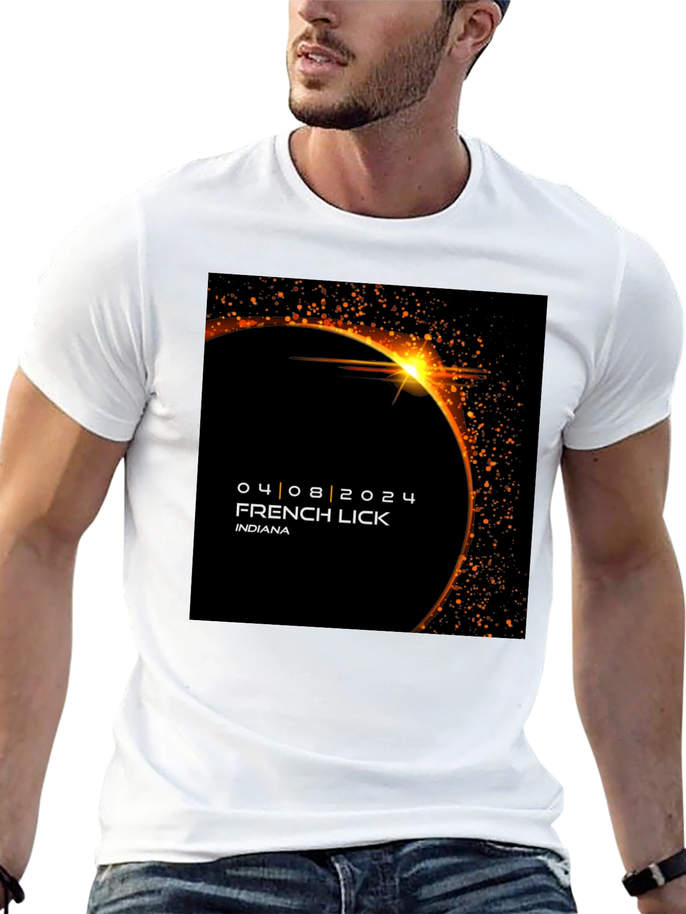 Total Solar Eclipse 2024 T-Shirt French Lick Indiana
