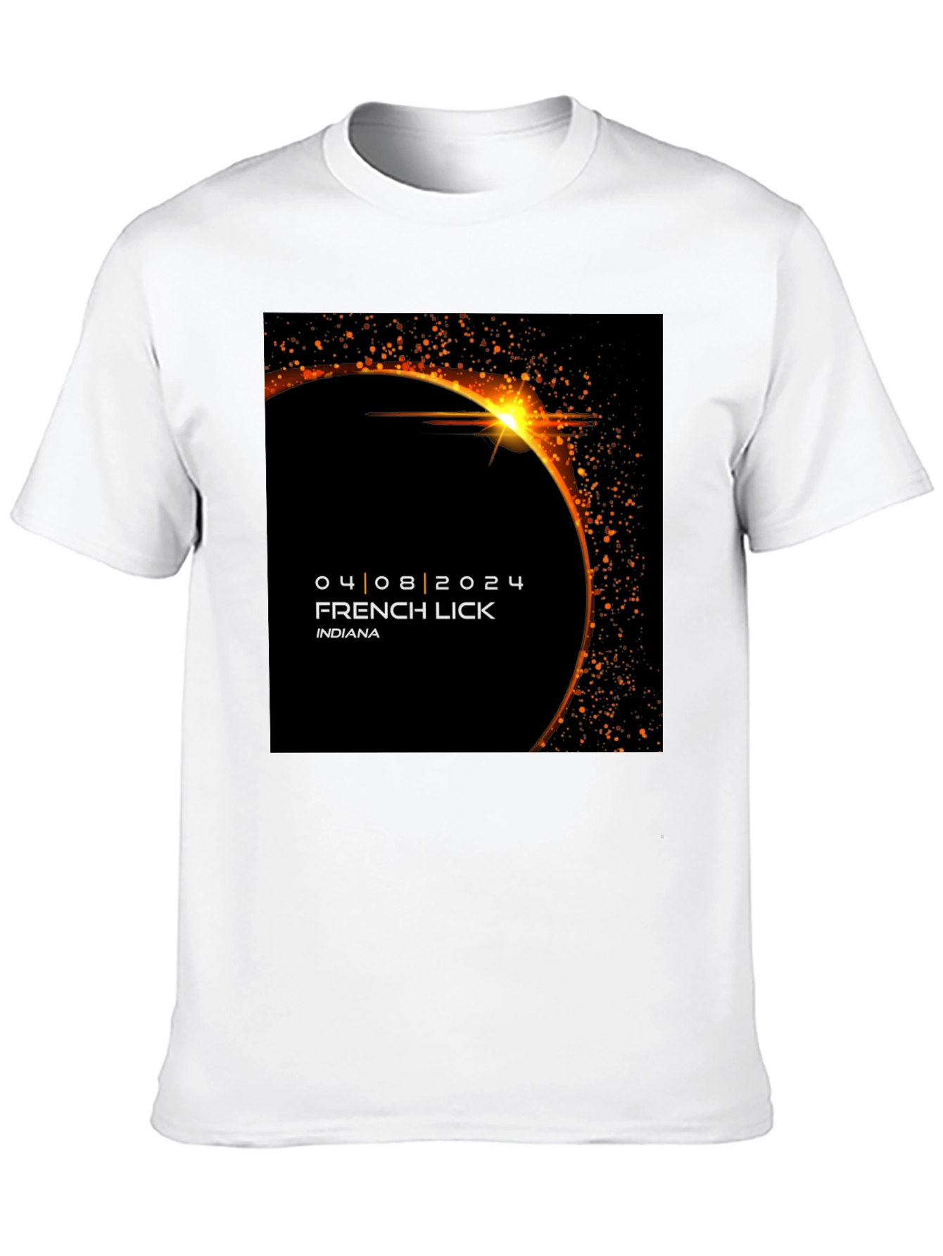 Total Solar Eclipse 2024 T-Shirt French Lick Indiana