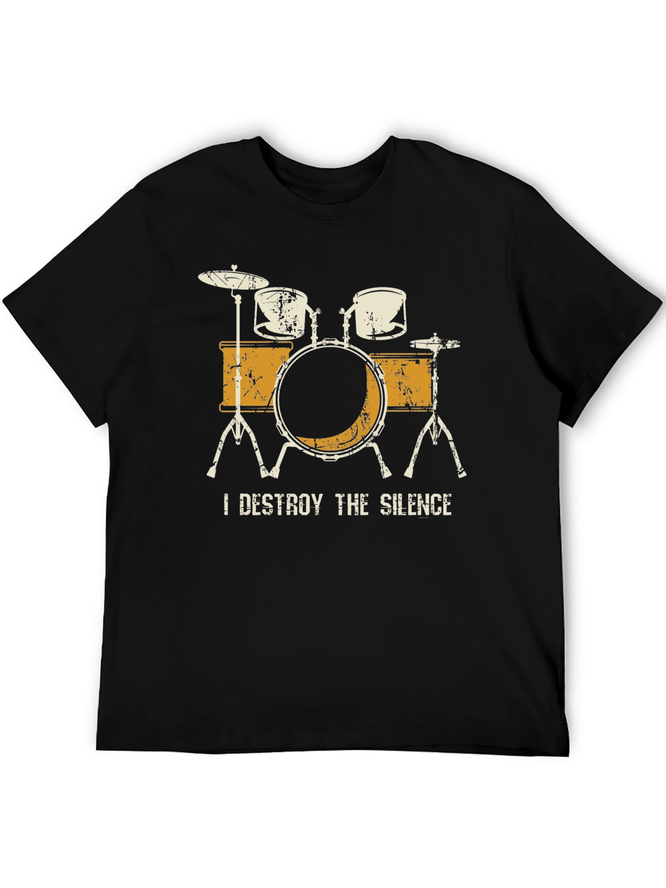 I Destroy The Silence Drum Set Graphic Tee