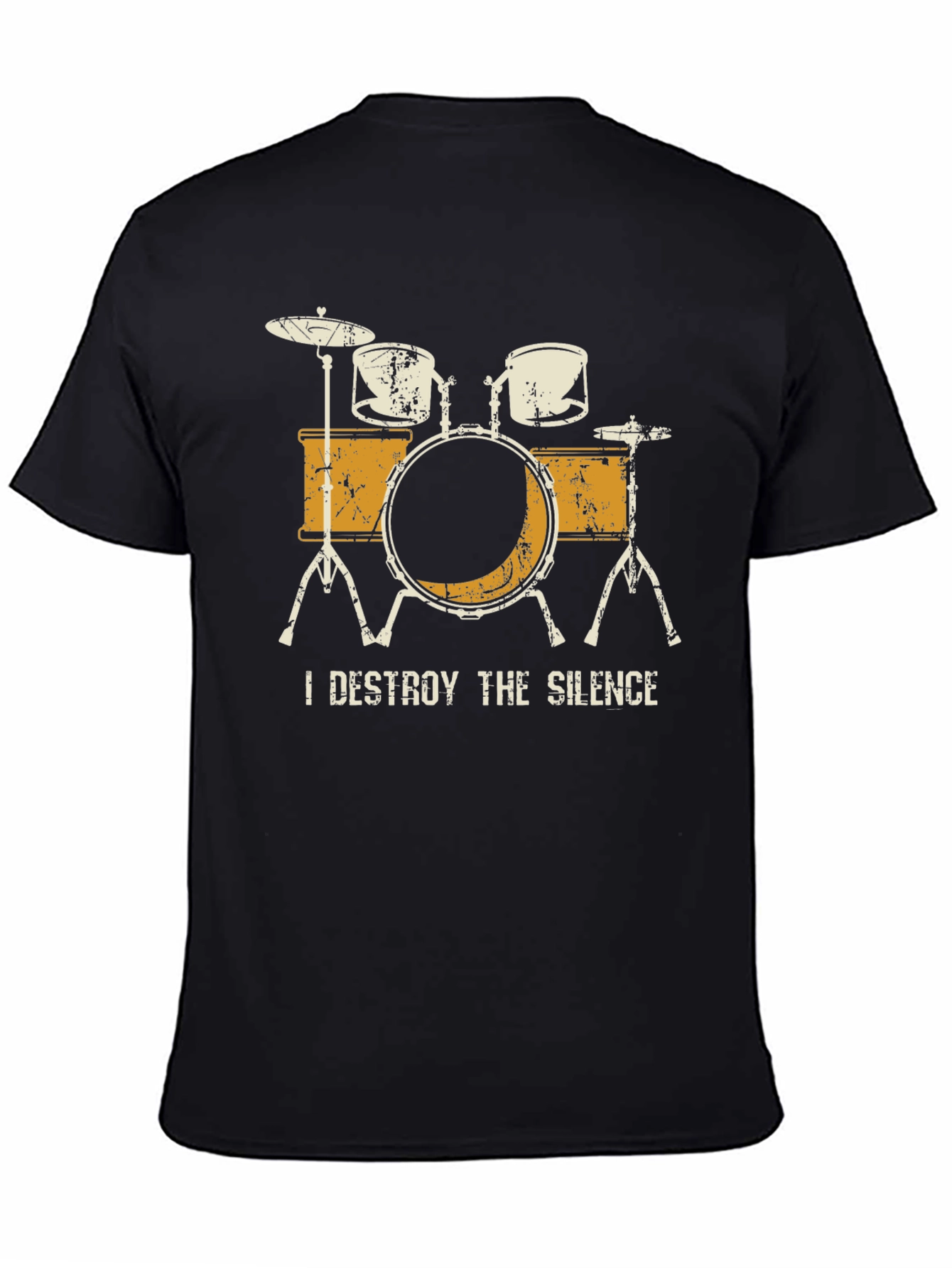 I Destroy The Silence Drum Set Graphic Tee