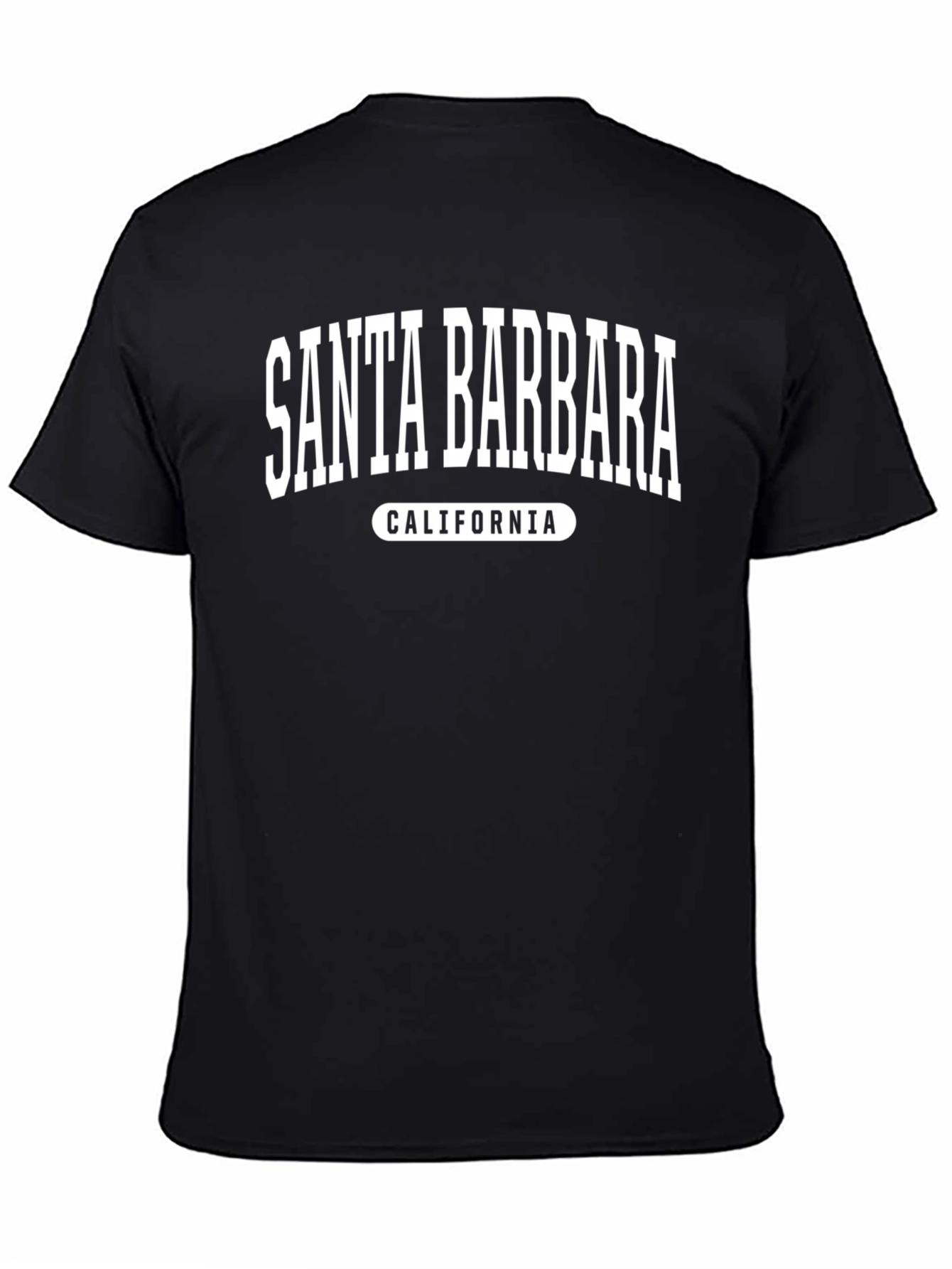 Santa Barbara California Graphic Tee - Black