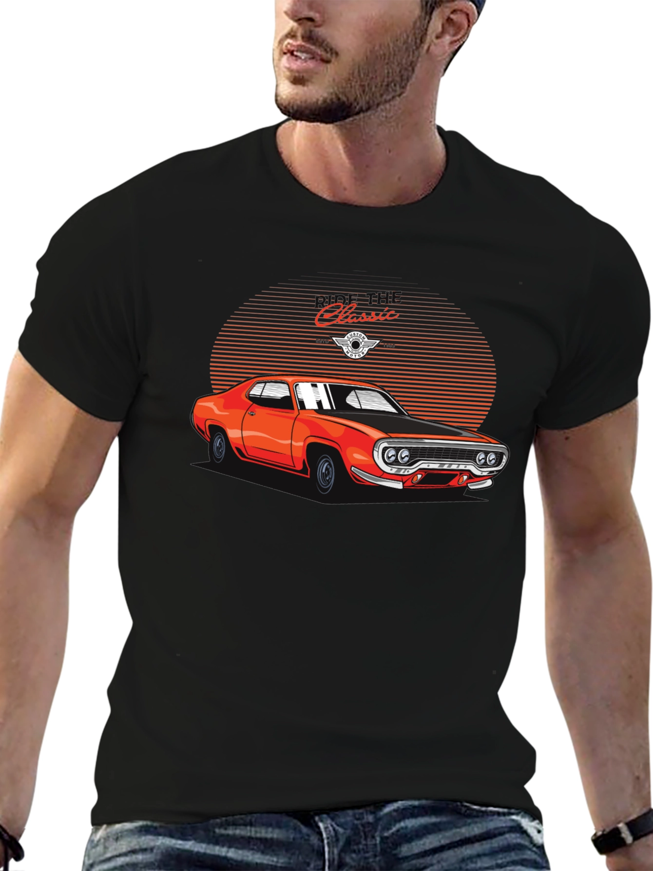 Classic Car Graphic Tee - Retro Automotive Shirt