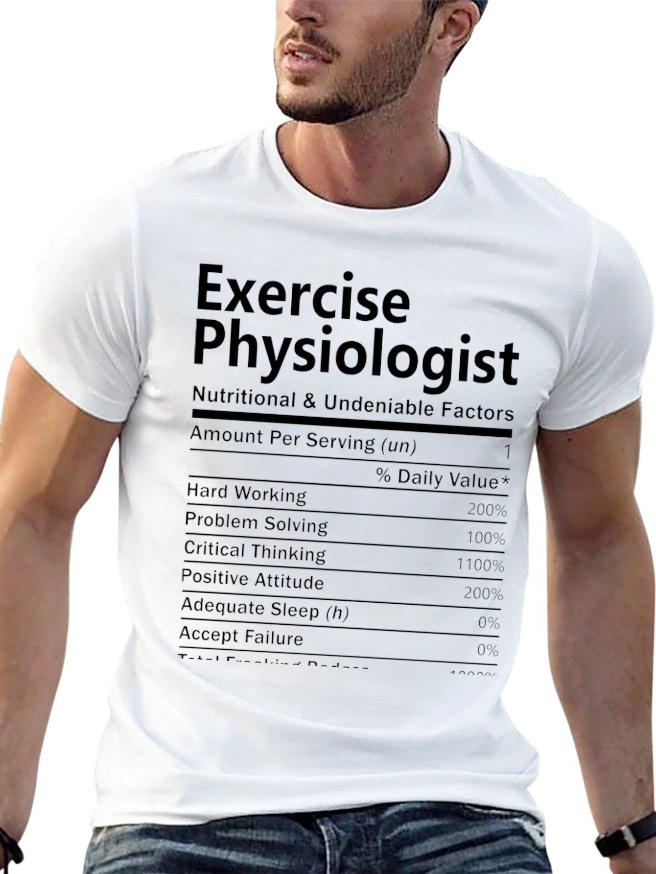 Exercise Physiologist Nutrition Facts T-Shirt