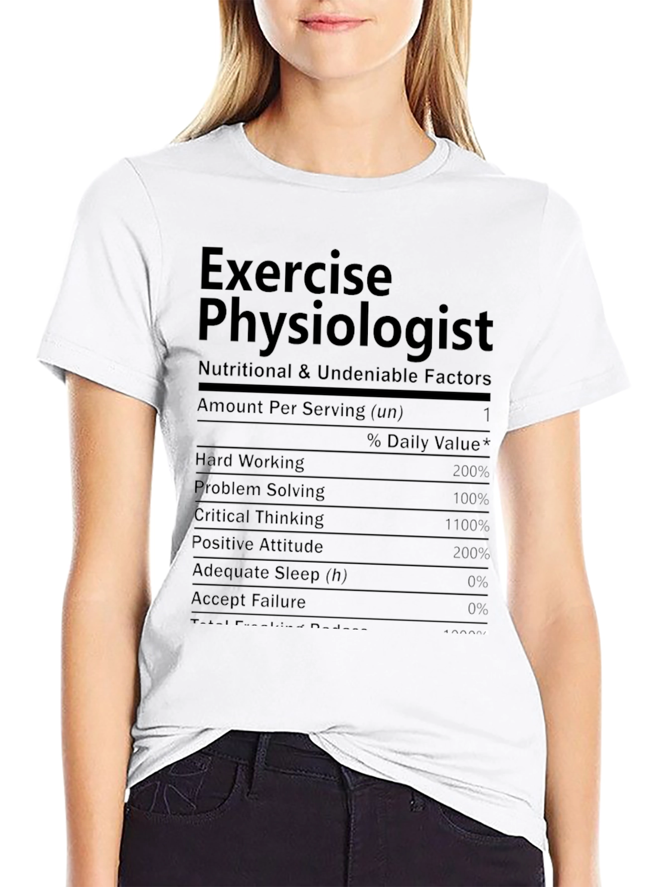 Exercise Physiologist Nutrition Facts T-Shirt