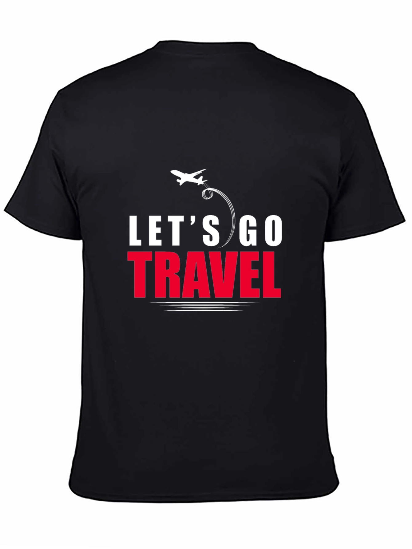Lets Go Travel T-Shirt | Stylish Airplane Graphic Tee