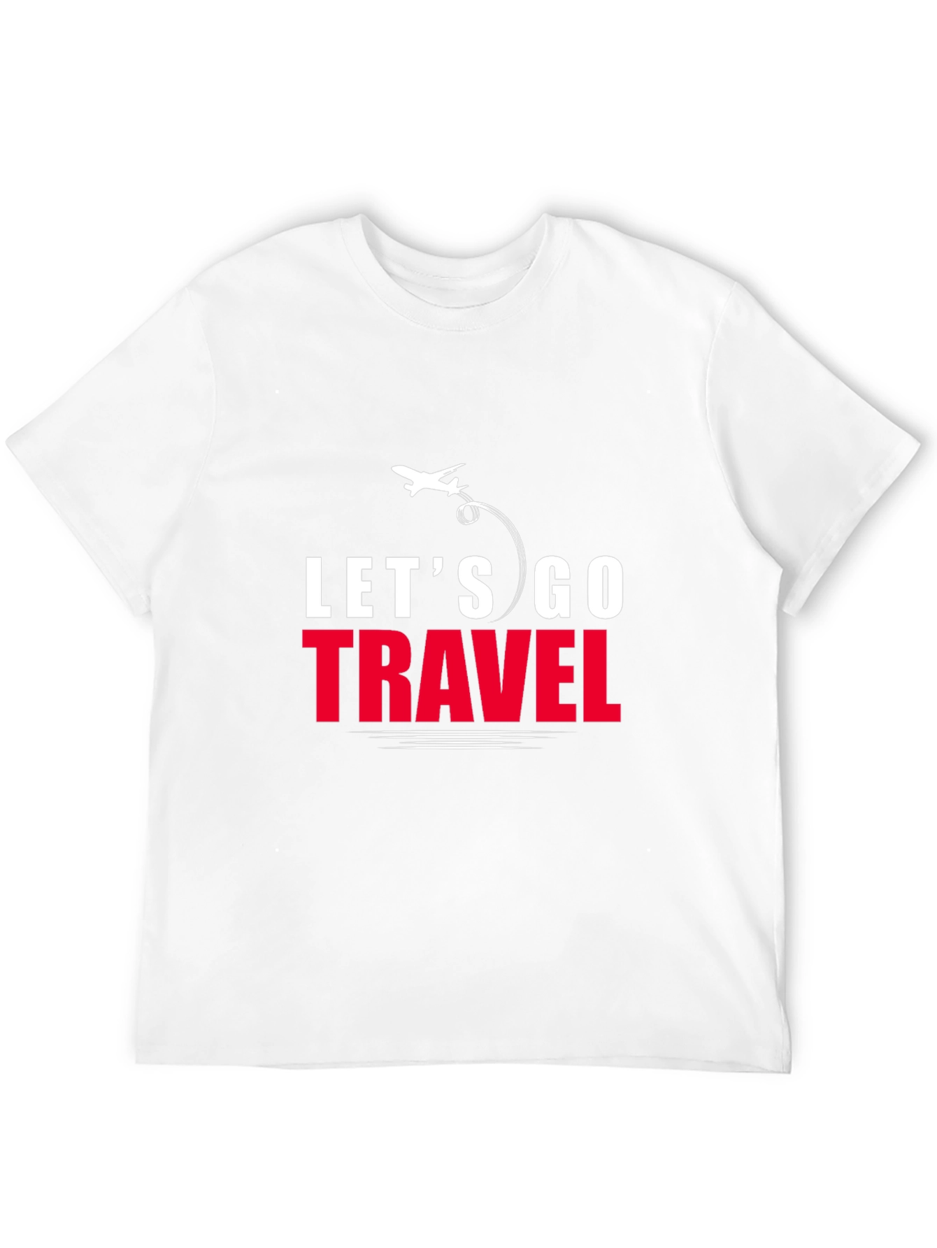 Lets Go Travel T-Shirt | Stylish Airplane Graphic Tee