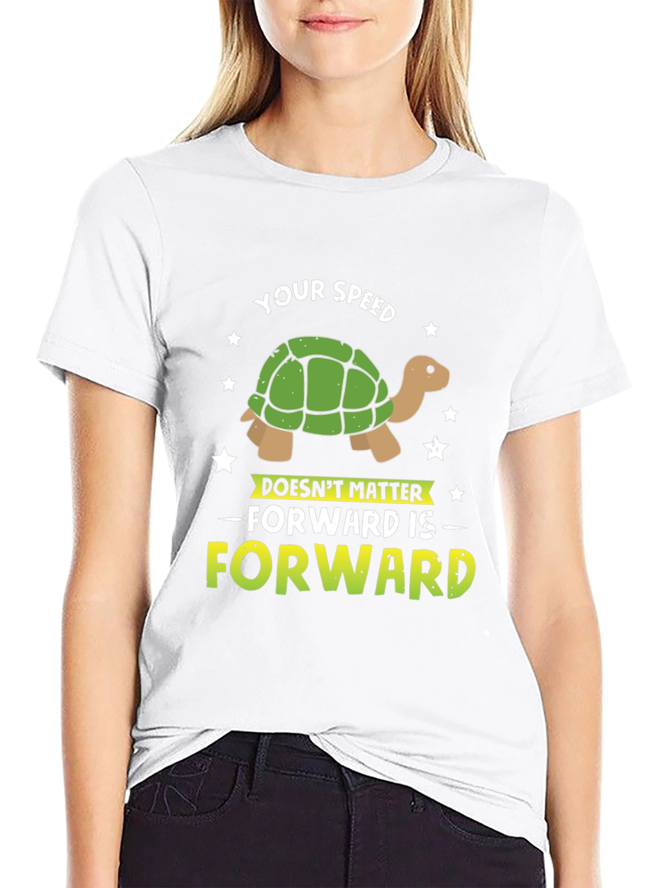 Your Speed Doesnt Matter Turtle Graphic T-Shirt