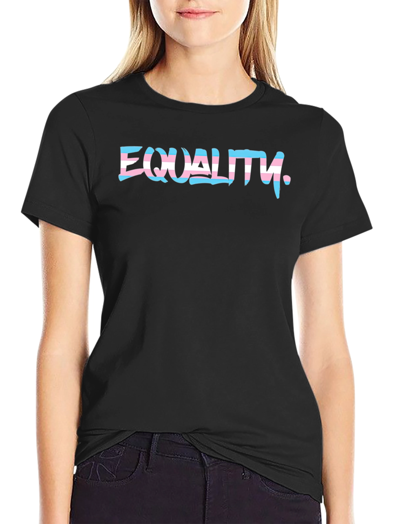 Equality Transgender Pride Black T-Shirt