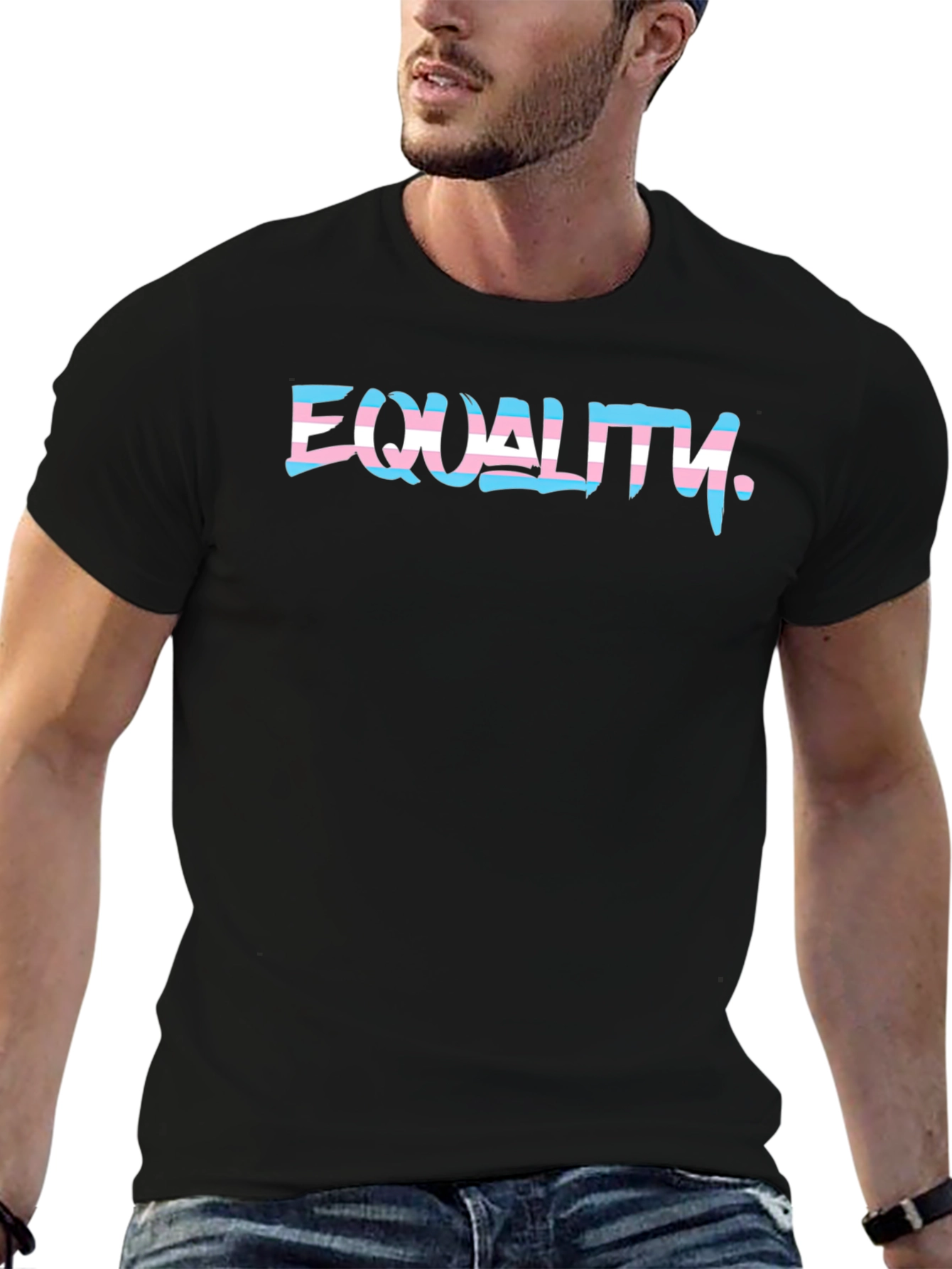 Equality Transgender Pride Black T-Shirt