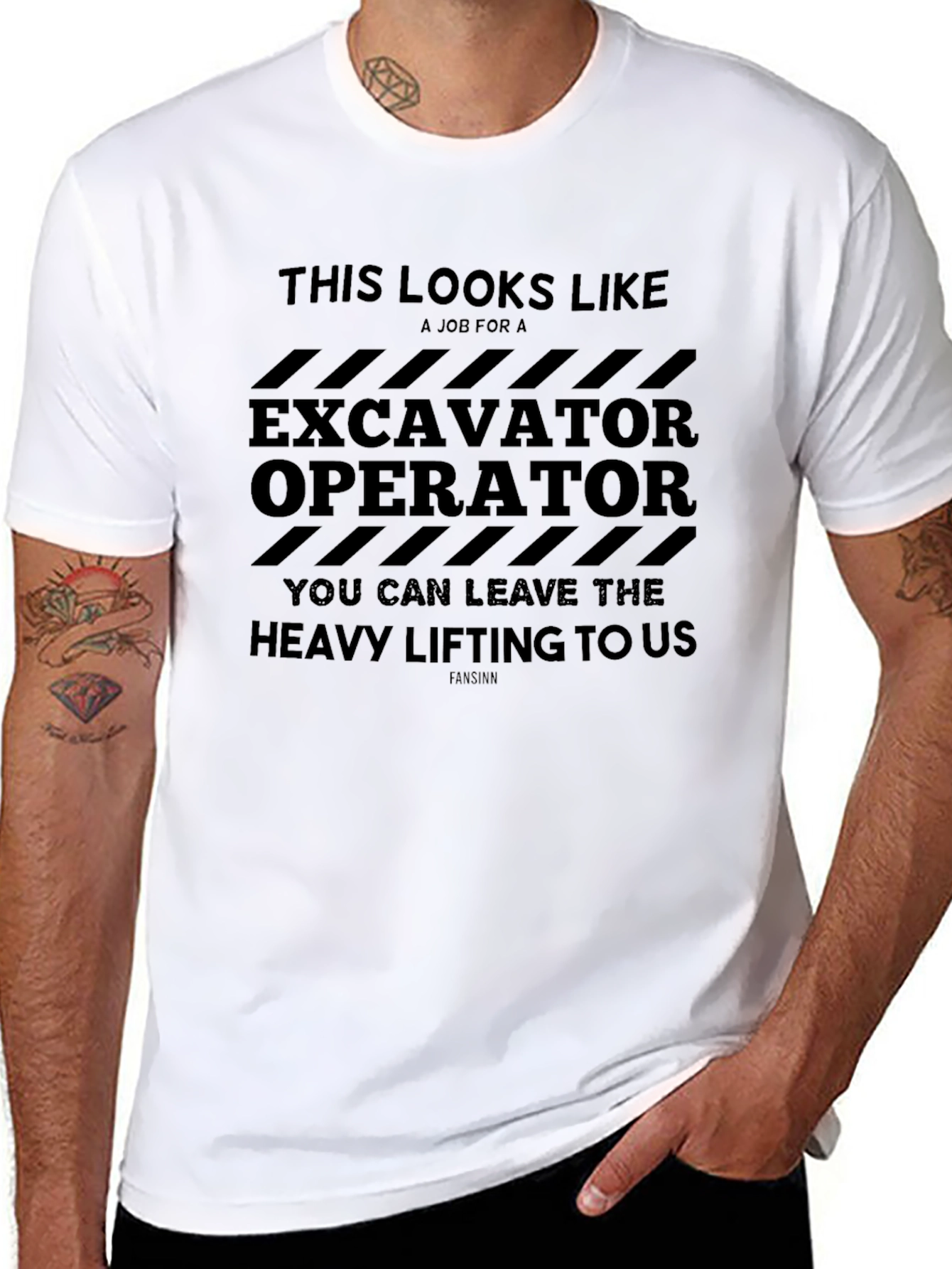 Excavator Operator T-Shirt Funny Heavy Lifting Tee