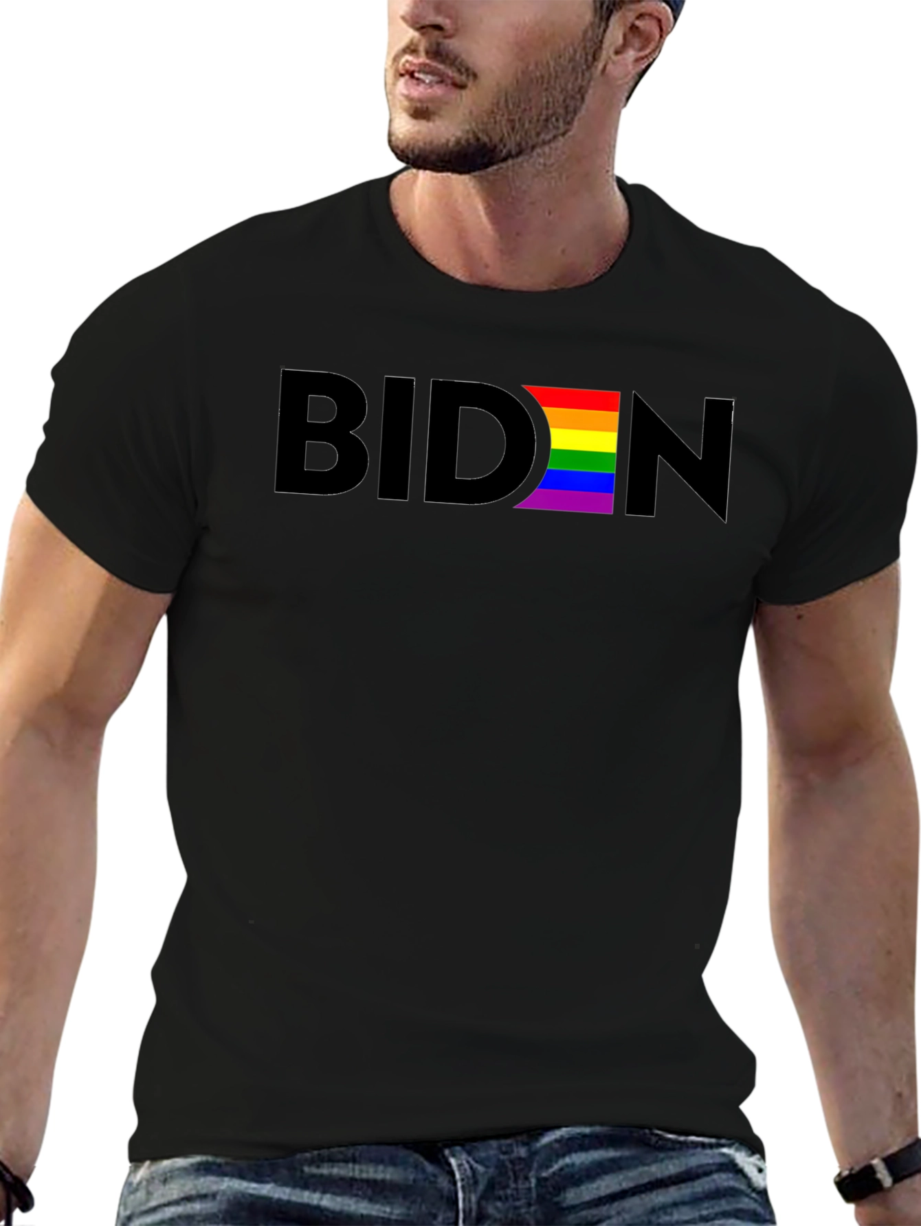 Biden Pride LGBTQ+ T-Shirt - Black