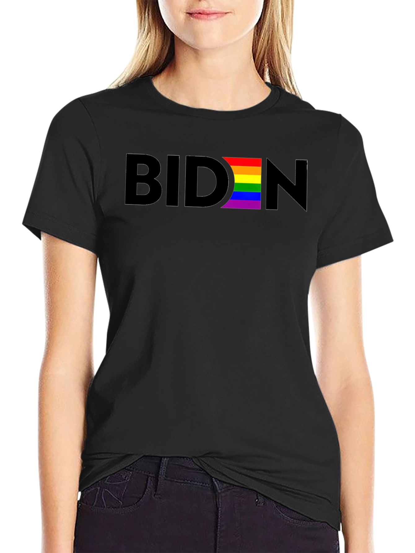 Biden Pride LGBTQ+ T-Shirt - Black